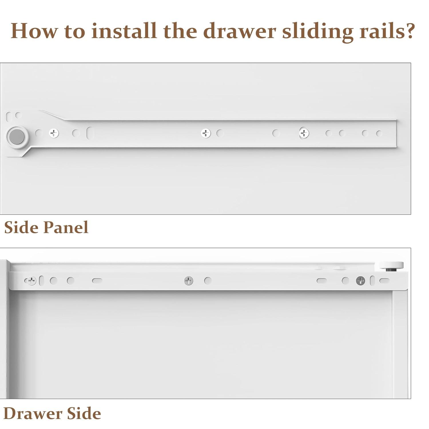 RoyalCraft White Fluted 6 Drawer Dresser for Bedroom, Modern Chest of Drawers, Wood Dresser for Storage Clothes, Wooden Storage Cabinet for Bedroom, Hallway, Living Room, Entryway