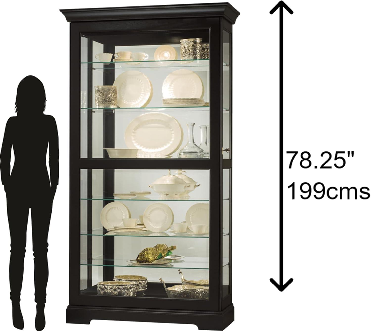 Howard Miller Tyler Ii Curio Cabinet 680538 Black Satin