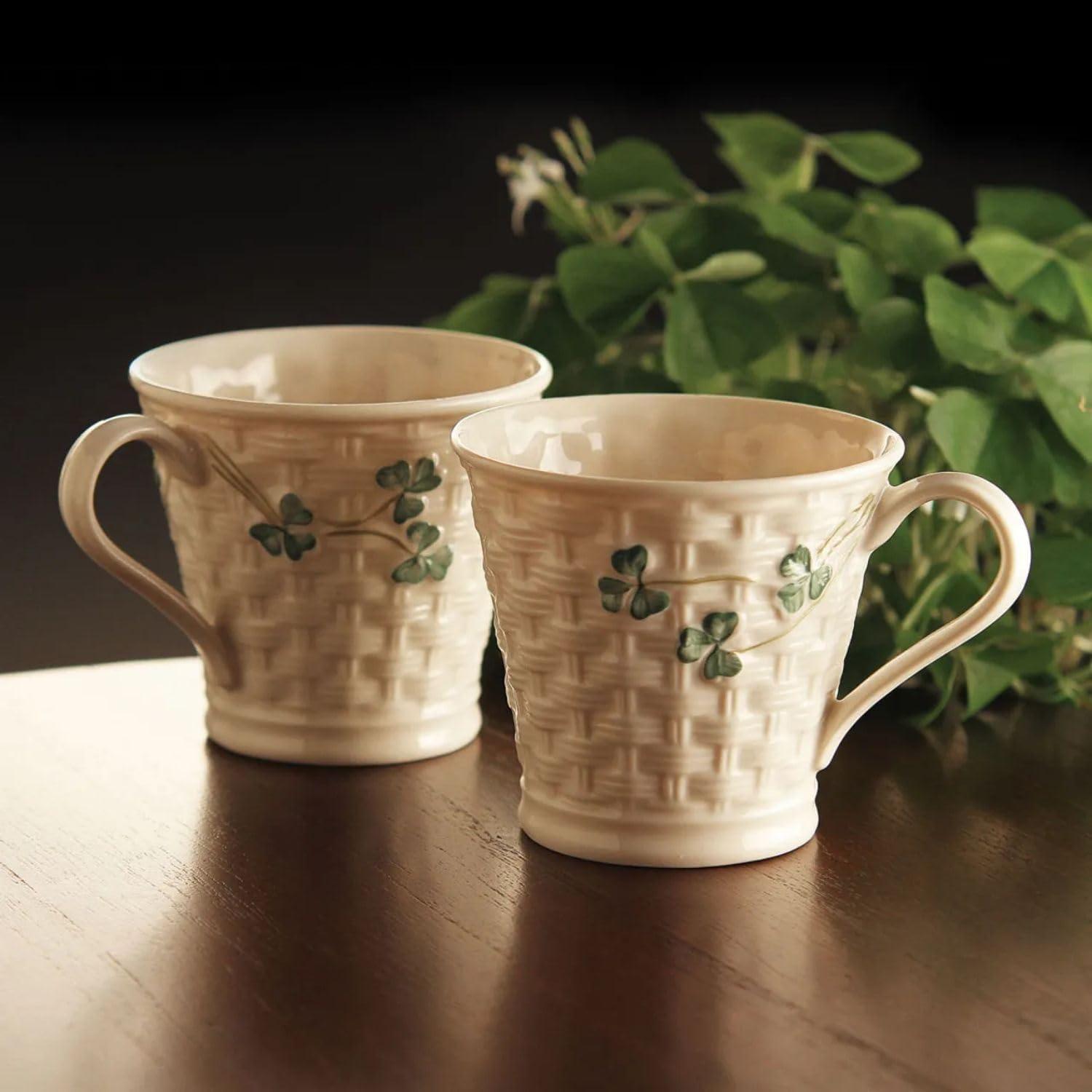 Belleek Group Shamrock Mug