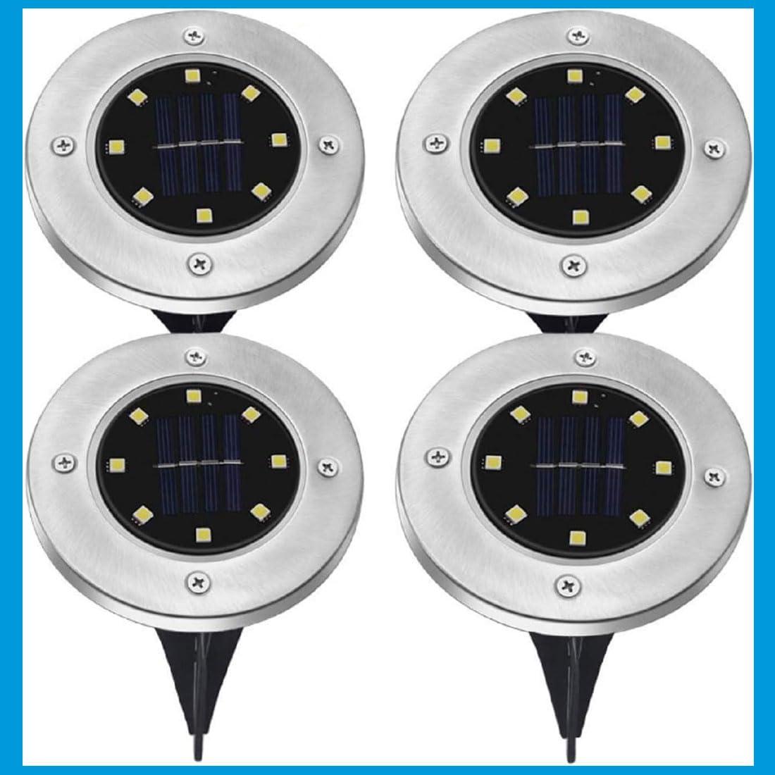 4 Pack Solar Outdoor Light - Wireless Patio Garden Landscape Lamp