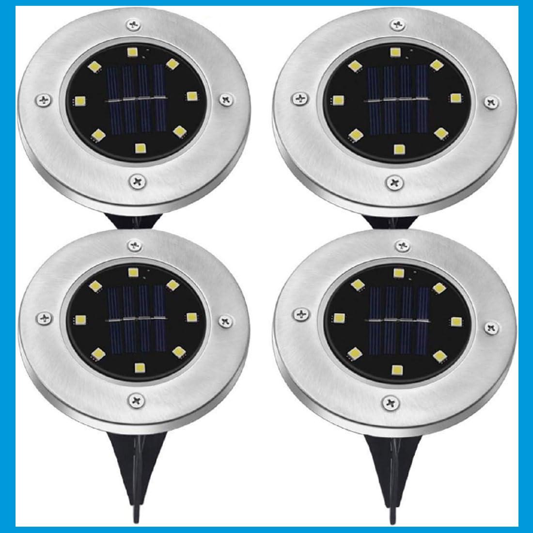 4 Pack Solar Outdoor Light - Wireless Patio Garden Landscape Lamp