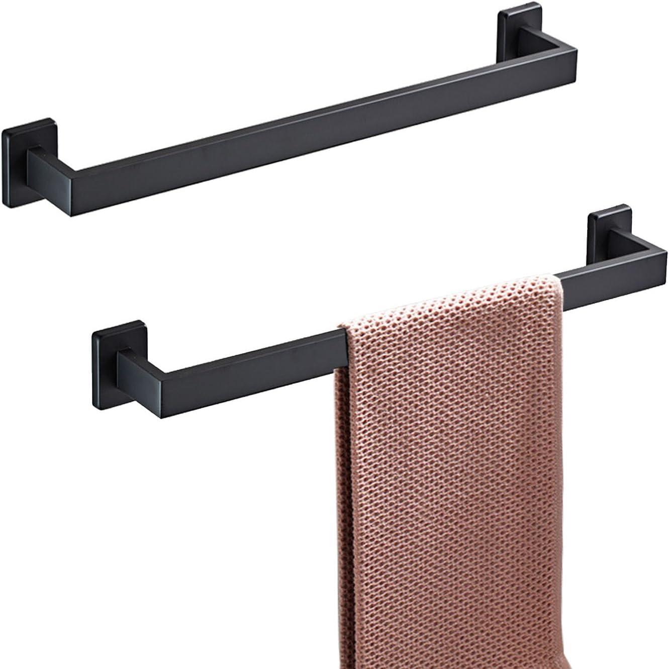 Matte Black Stainless Steel 26" Bathroom Towel Bar Set