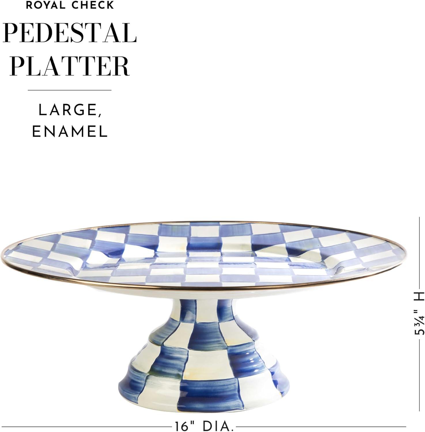 Royal Check® Pedestal Platter