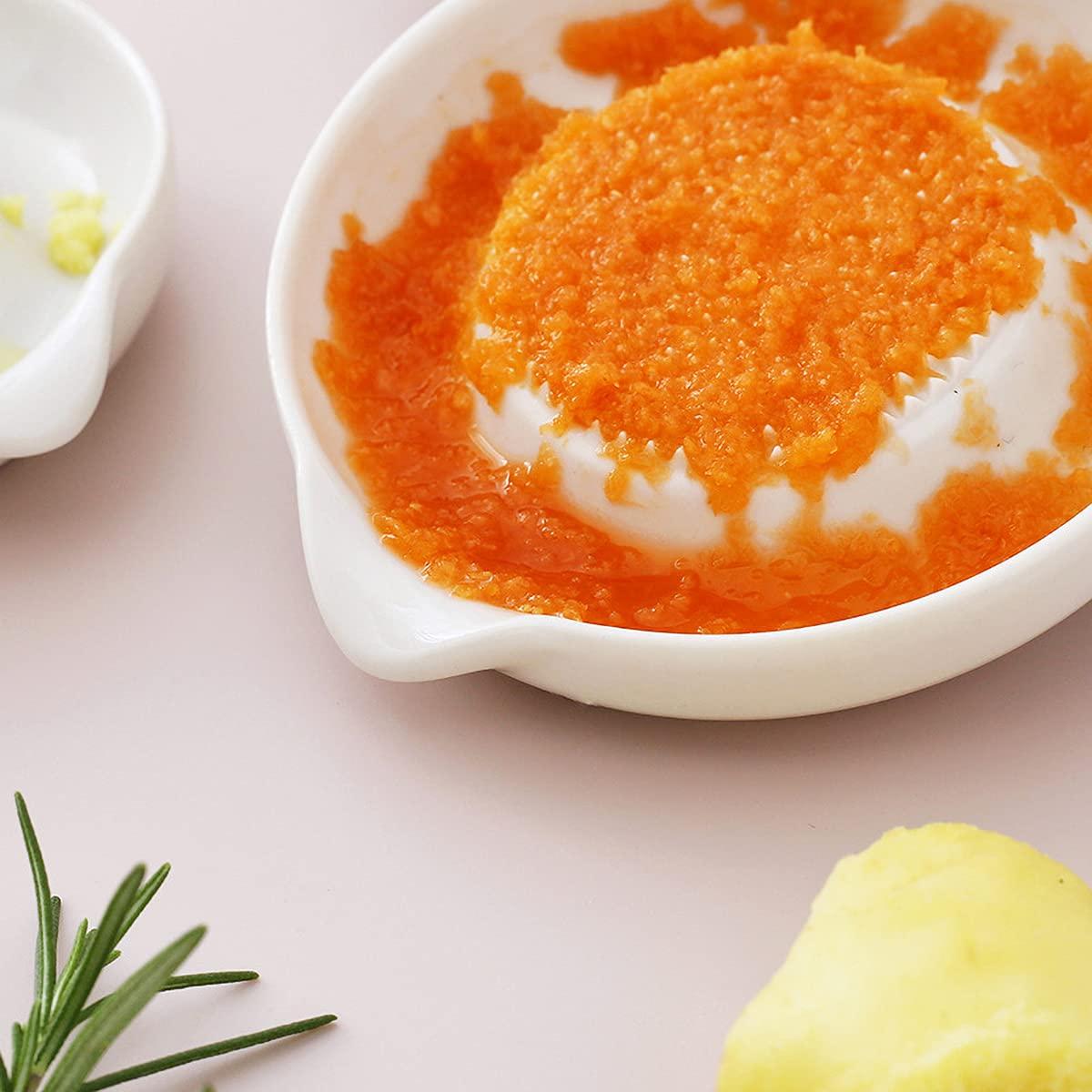 Advanced Ceramic Grater for Ginger, Garlic and Onion, 4 Inches (4-Inch)