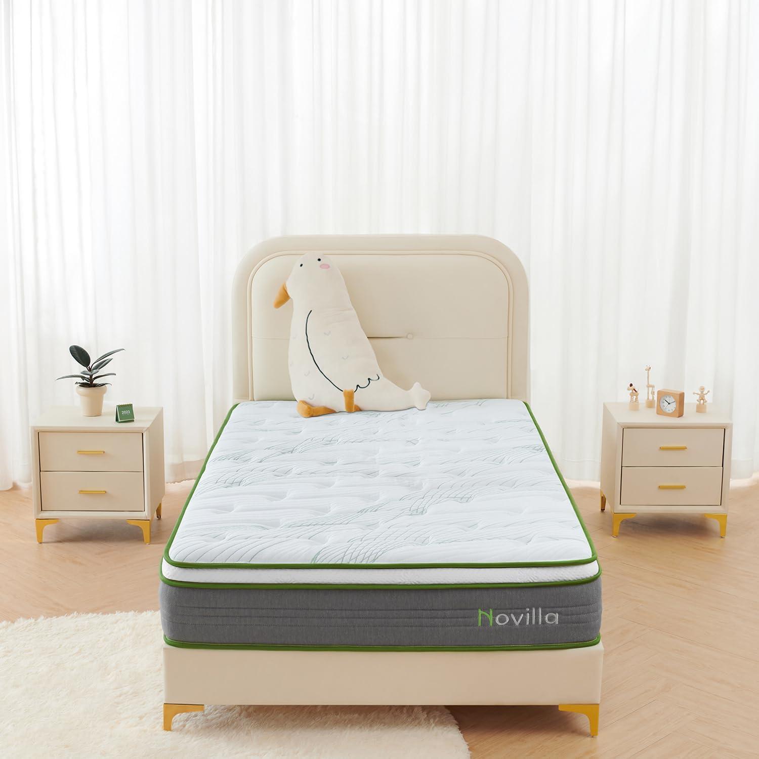 Novilla Twin 10-Inch Hybrid Pillowtop Innerspring Mattress