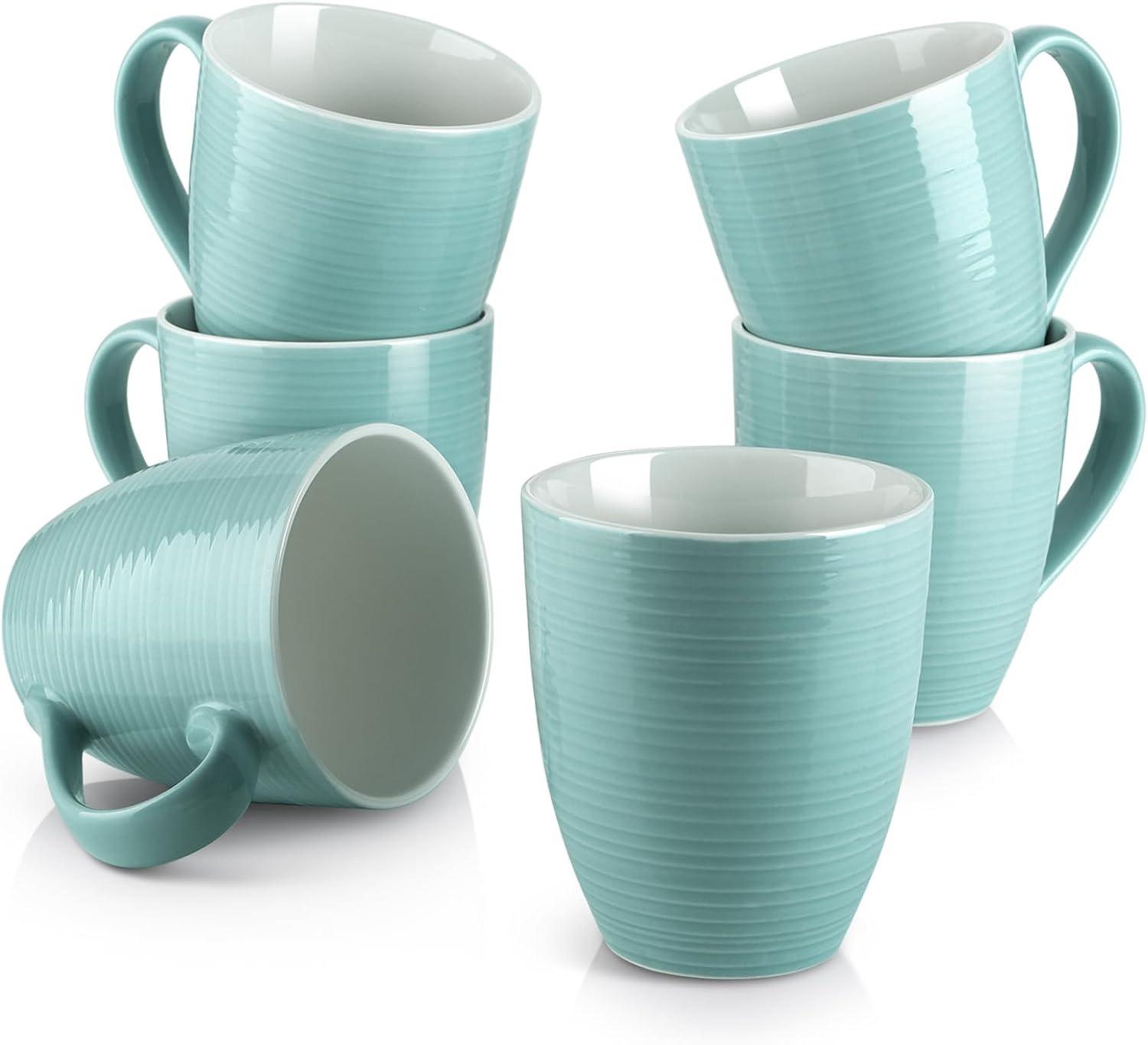 DOWAN DOWAN Ceramic Coffee Mug (Set of 6)