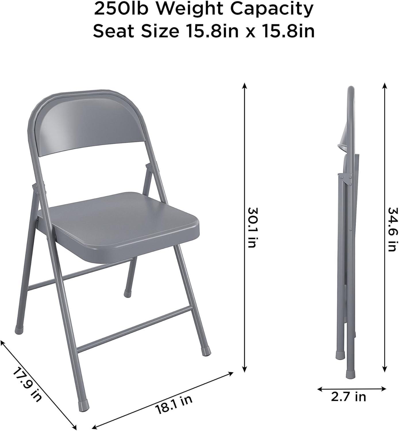 COSCO SmartFold All-Steel Folding Chair