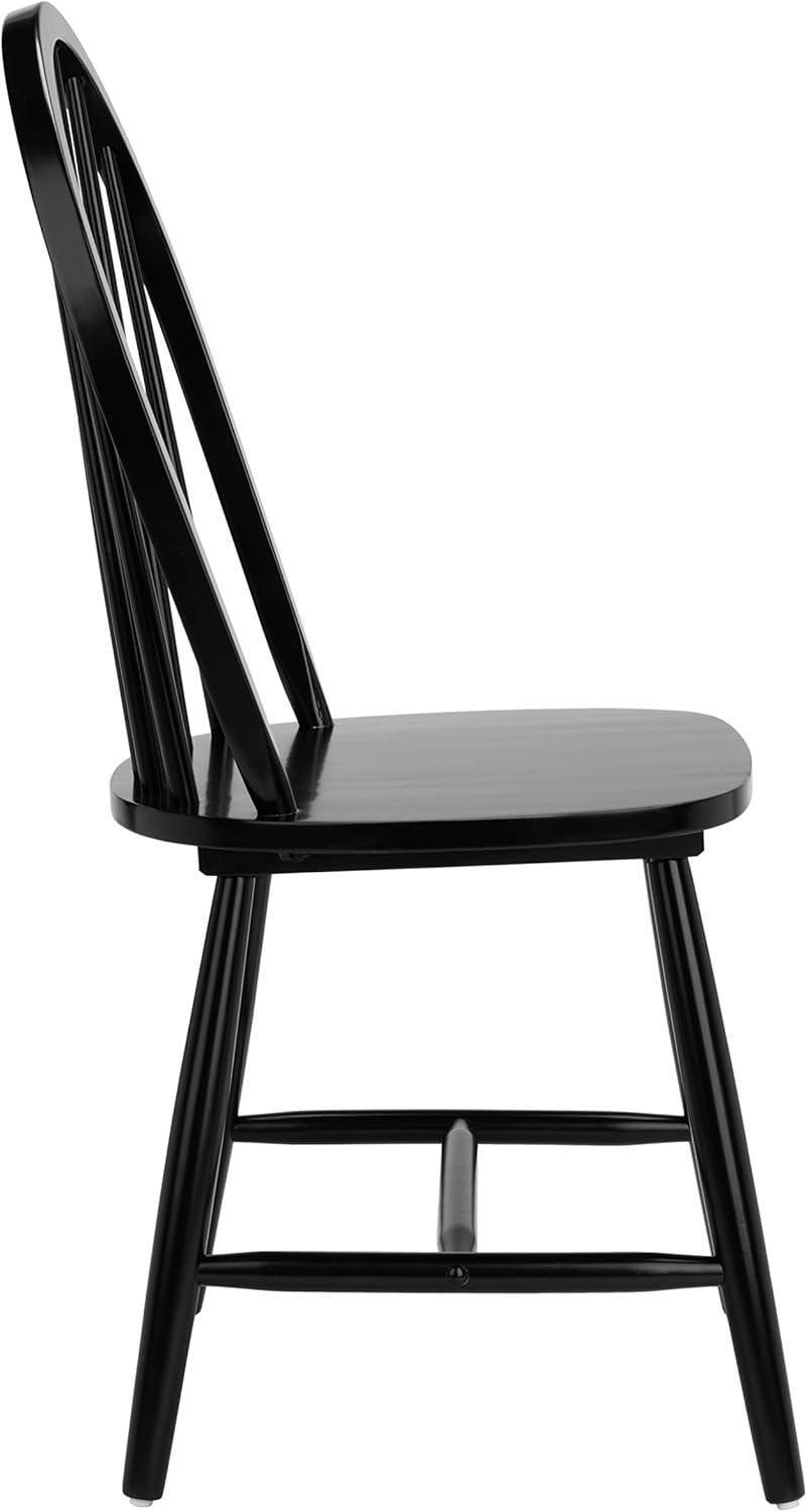 SAFAVIEH Camden Spindle Back Dining Chair, Black, Set of 2