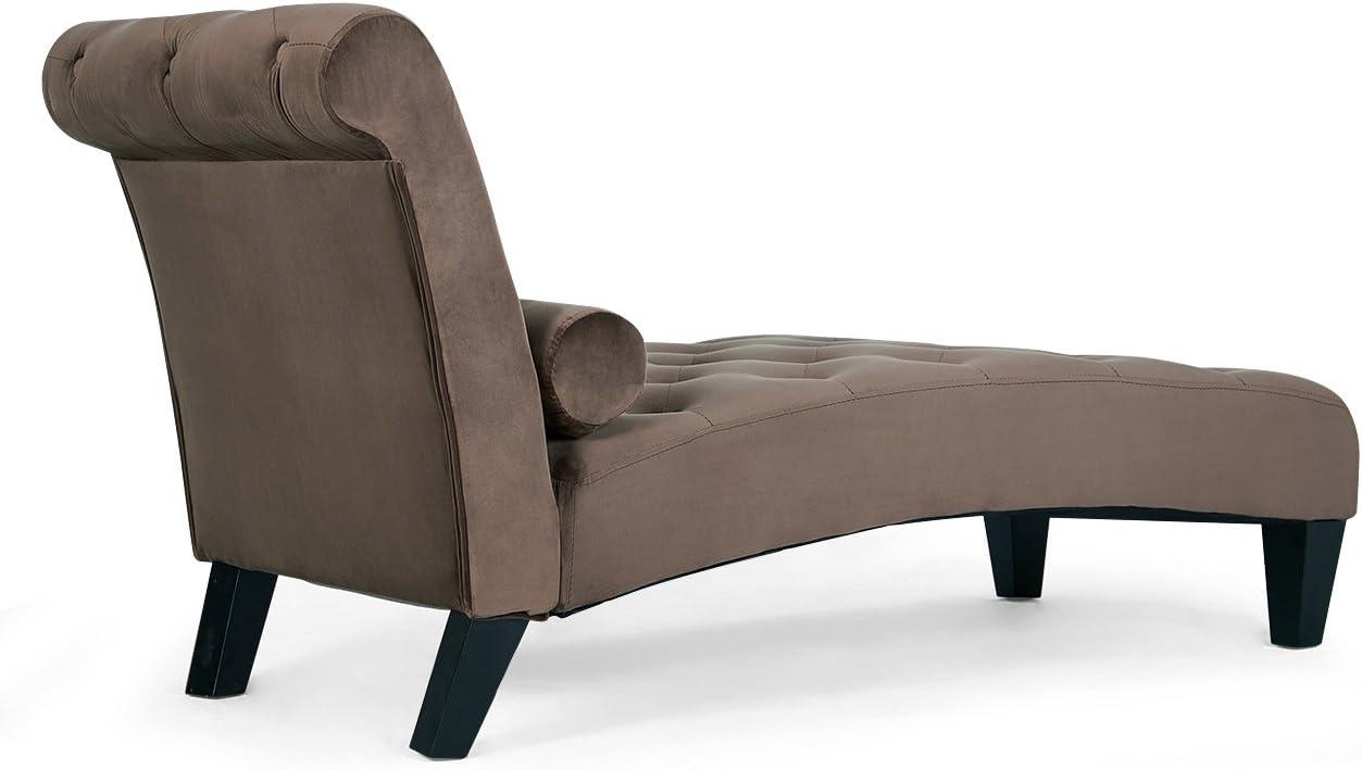 BELLEZE Modern Lounge Chaise Leisure Accent Chair - Aurora (Brown)