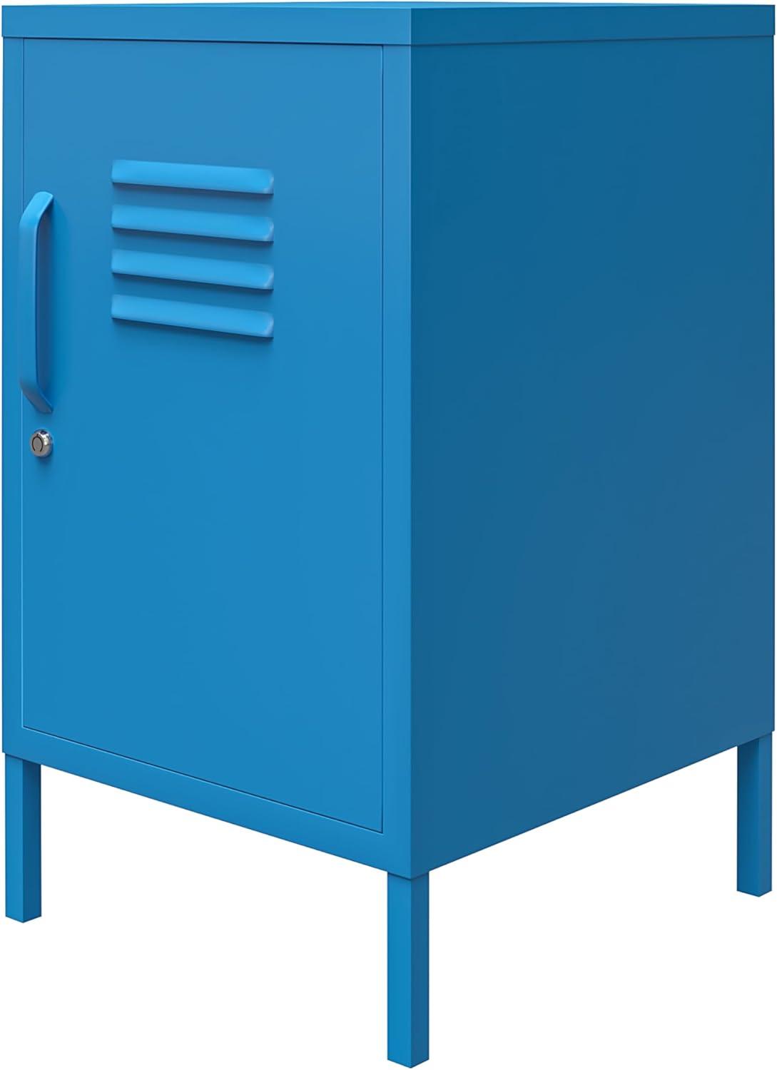 Cache Metal Locker End Table with Storage