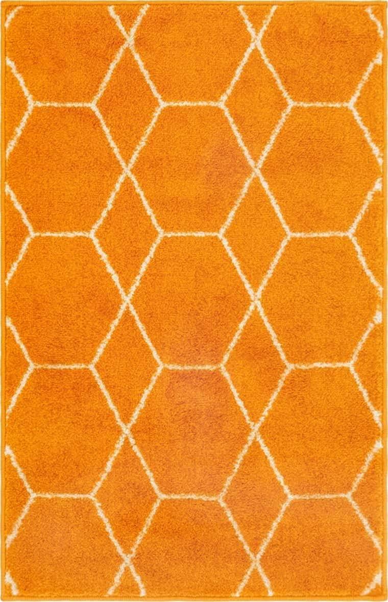 Unique Loom Trellis Frieze Geometric Trellis Indoor Woven Area Rug