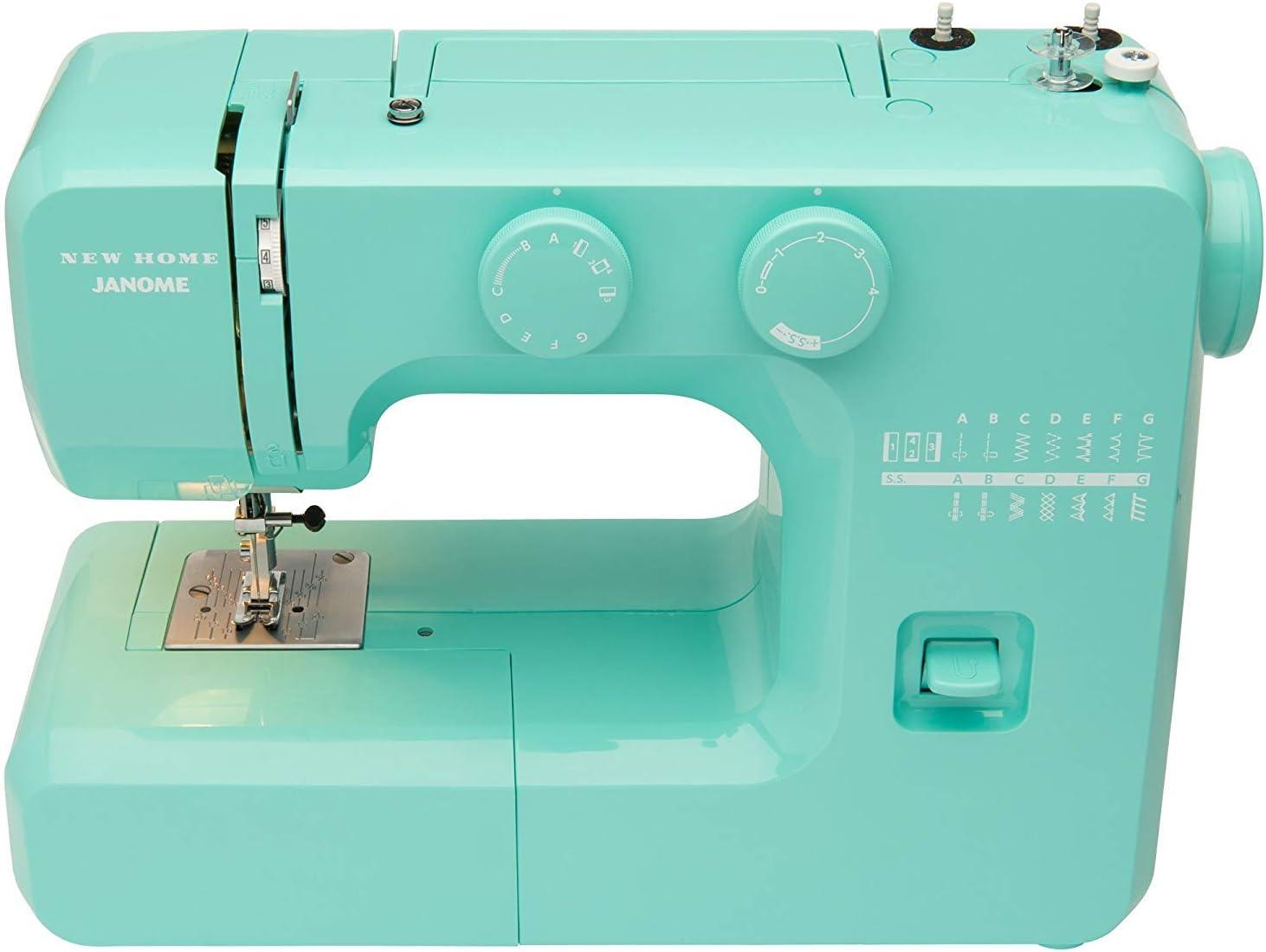 Janome Arctic Crystal Blue Sewing Machine with Metal Frame