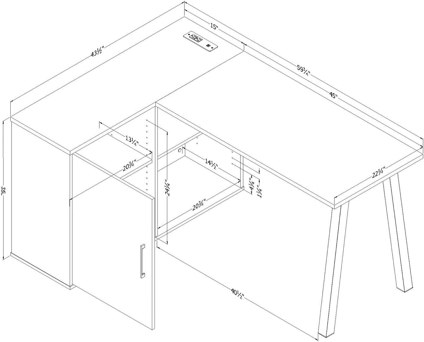 Zolten L-Shape Desk