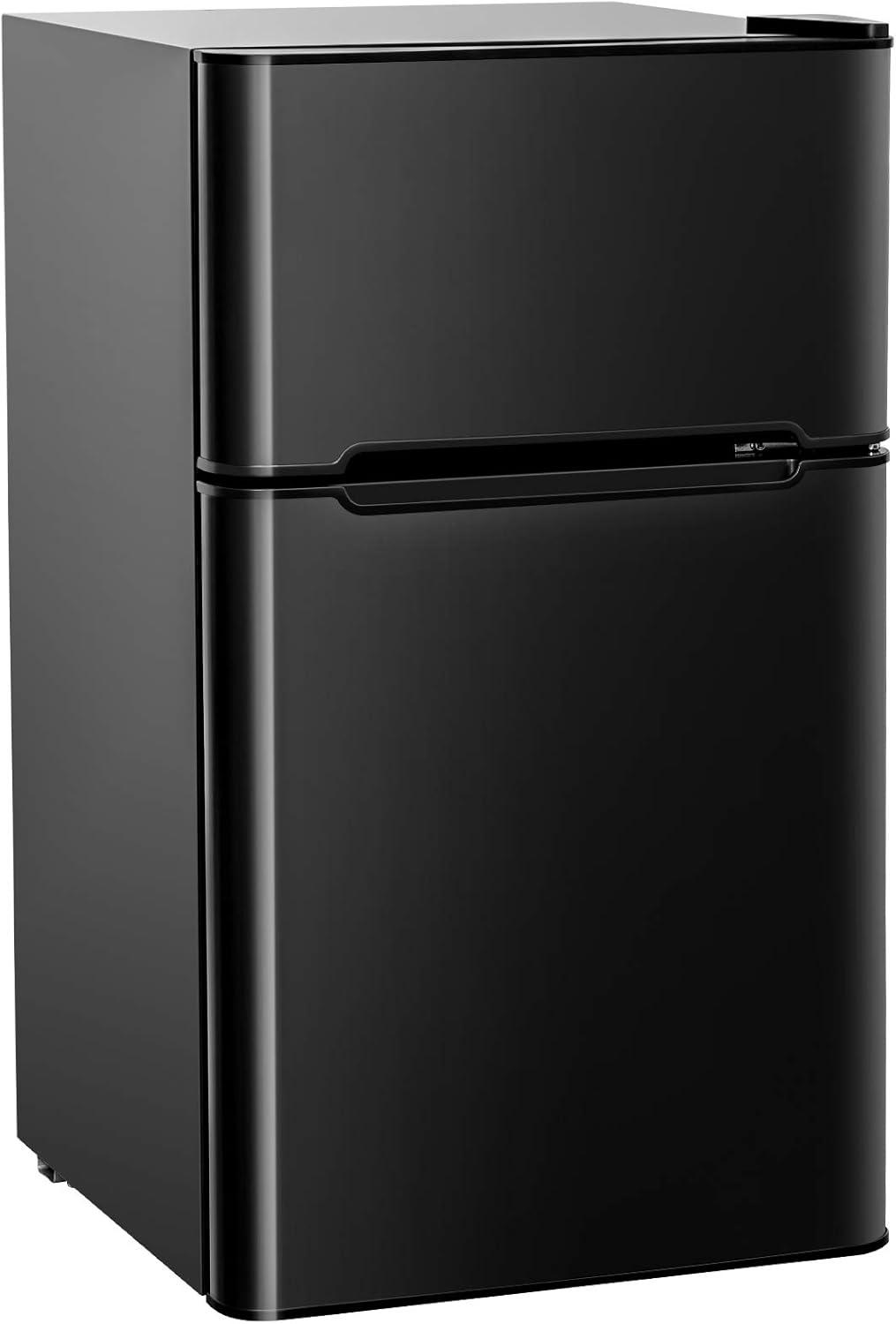 FORCLOVER FORCLOVER 3.2 Cubic Feet Freestanding Mini Fridge with Freezer