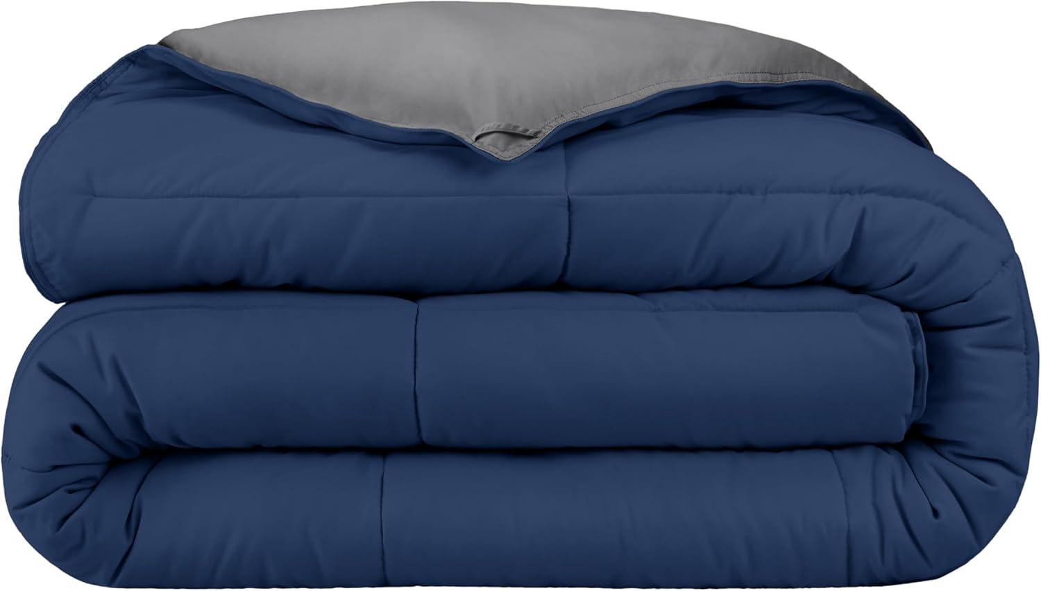 Bare Home Premium Ultra Soft Modern & Contemporary Box Stitch Comforter