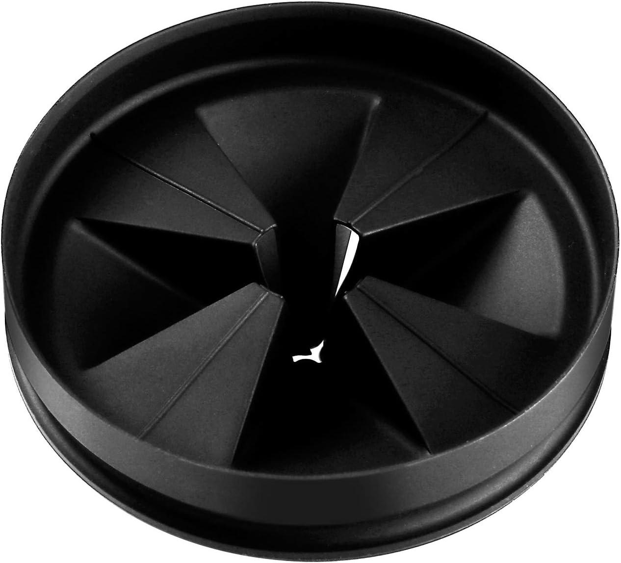 Sink Baffle QCB-AM, Replacement for Evolution Series, Garbage Disposal Splash Guards, Quite Collar, Drain Plugs, Disposer Accessories 3.25Inch (Black (1pcs))
