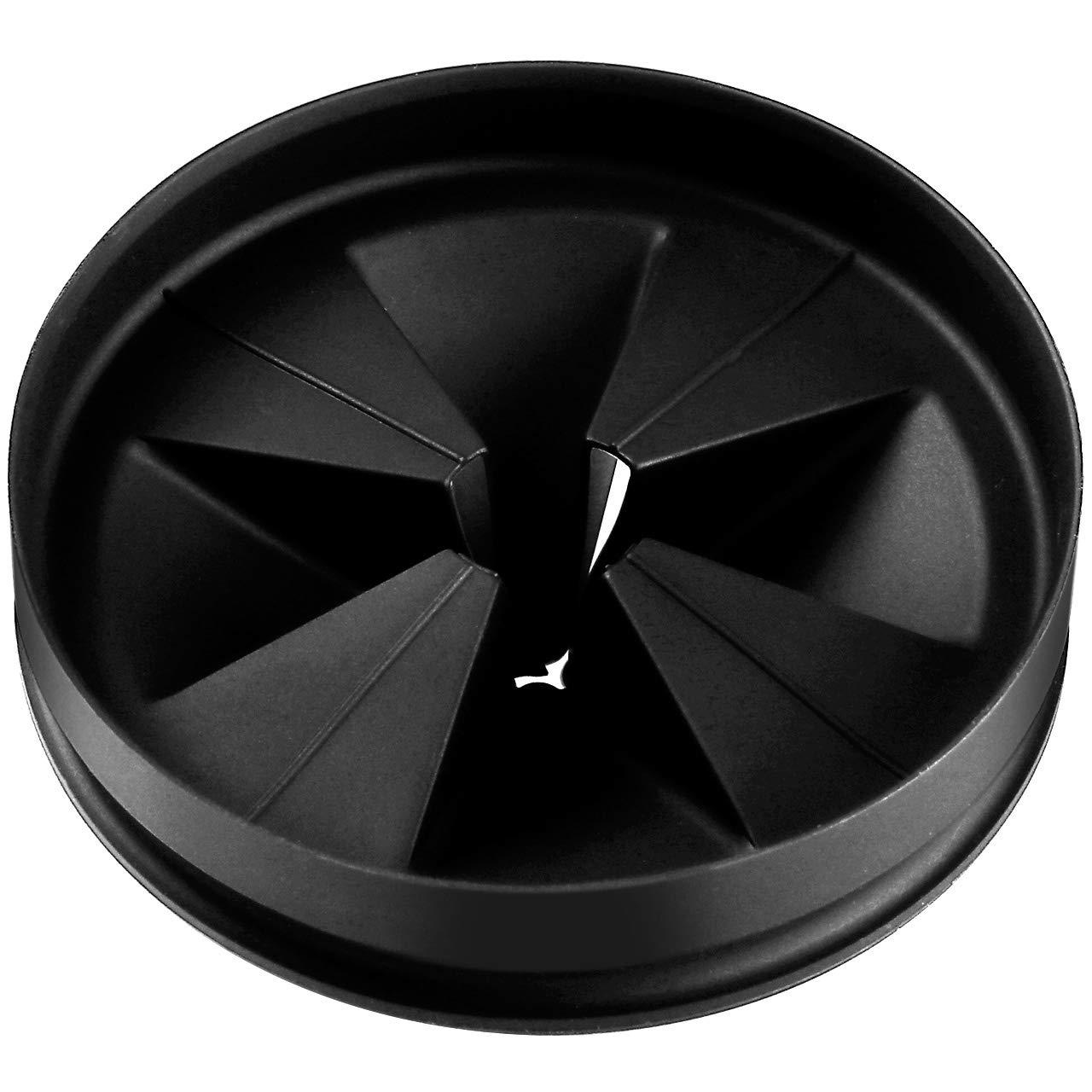 Sink Baffle QCB-AM, Replacement for Evolution Series, Garbage Disposal Splash Guards, Quite Collar, Drain Plugs, Disposer Accessories 3.25Inch (Black (1pcs))