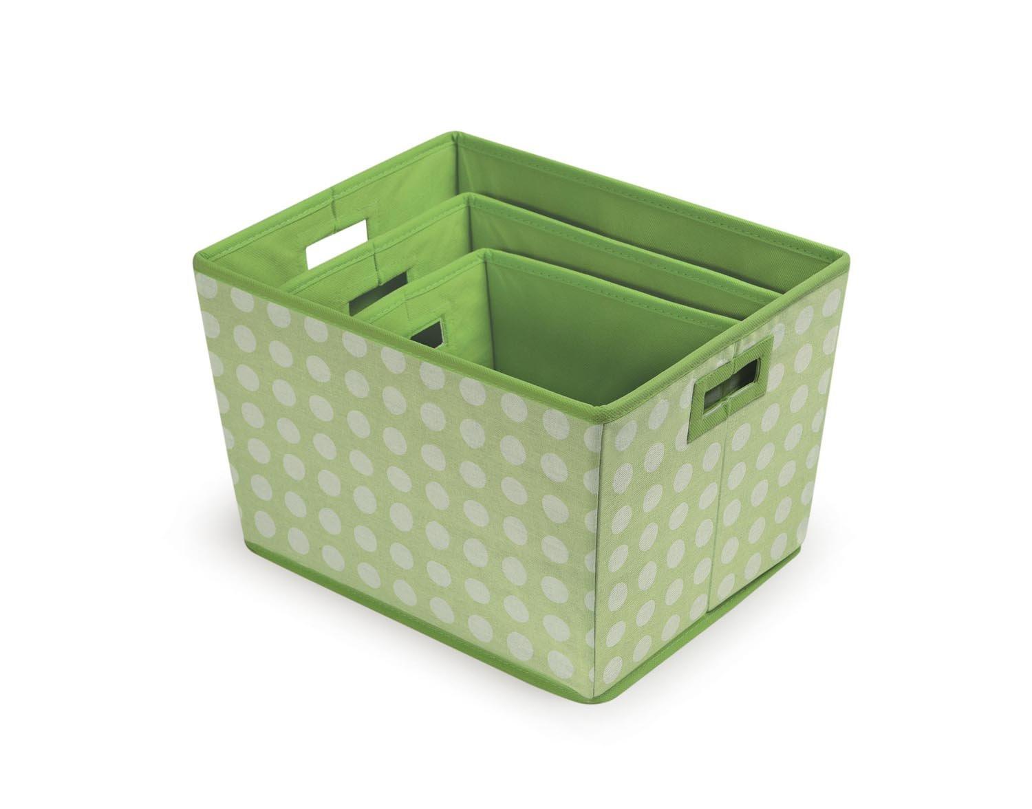 Sage Spotted Badger Basket Nesting Trapezoid Three Basket Set