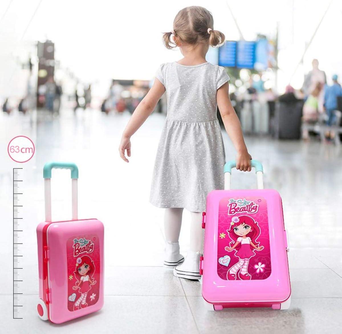 Pink 2-in-1 Kids Kitchen Playset with Travel Suitcase