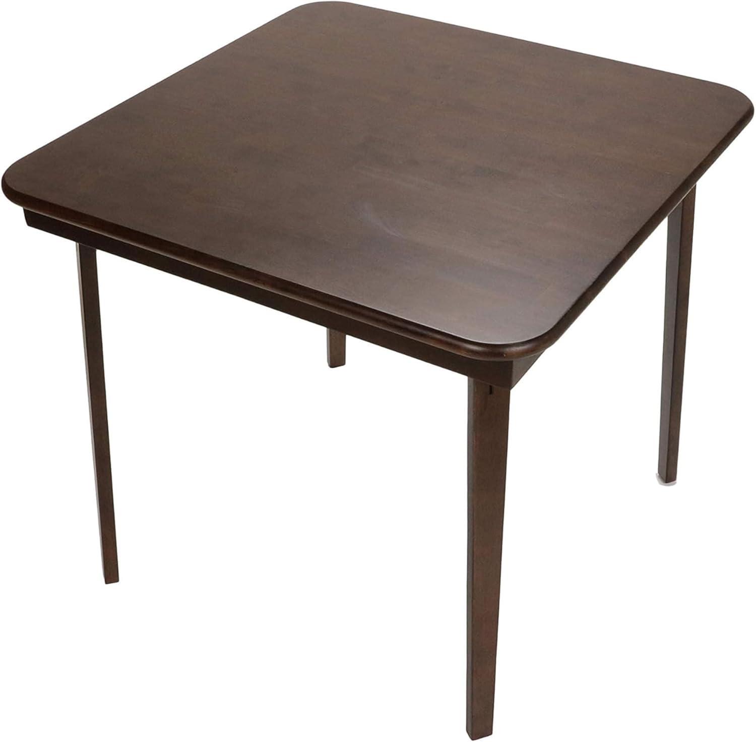 32'' Solid Wood Square Portable Folding Table