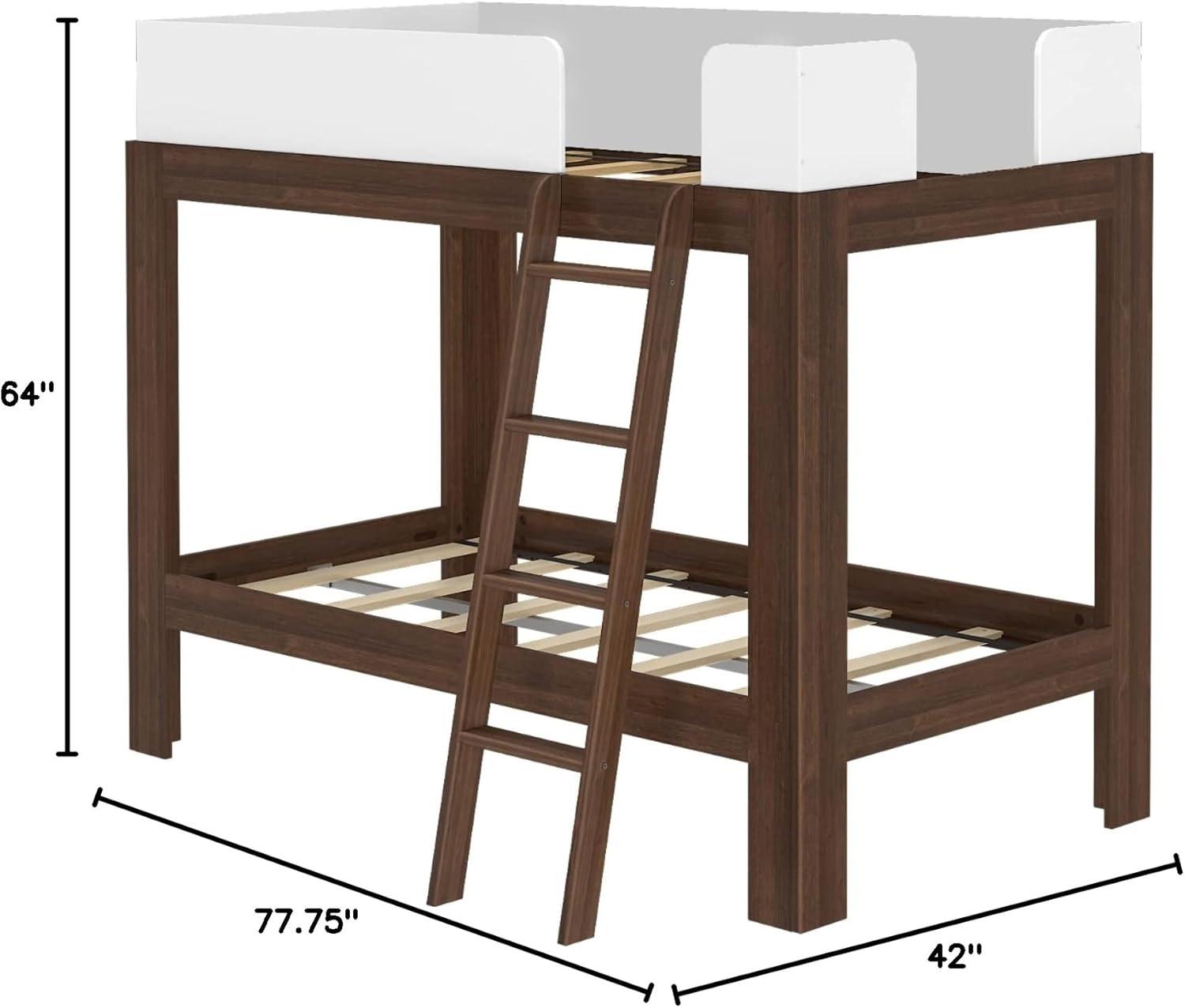 Ambur Twin over Twin Solid Wood Standard Bunk Bed