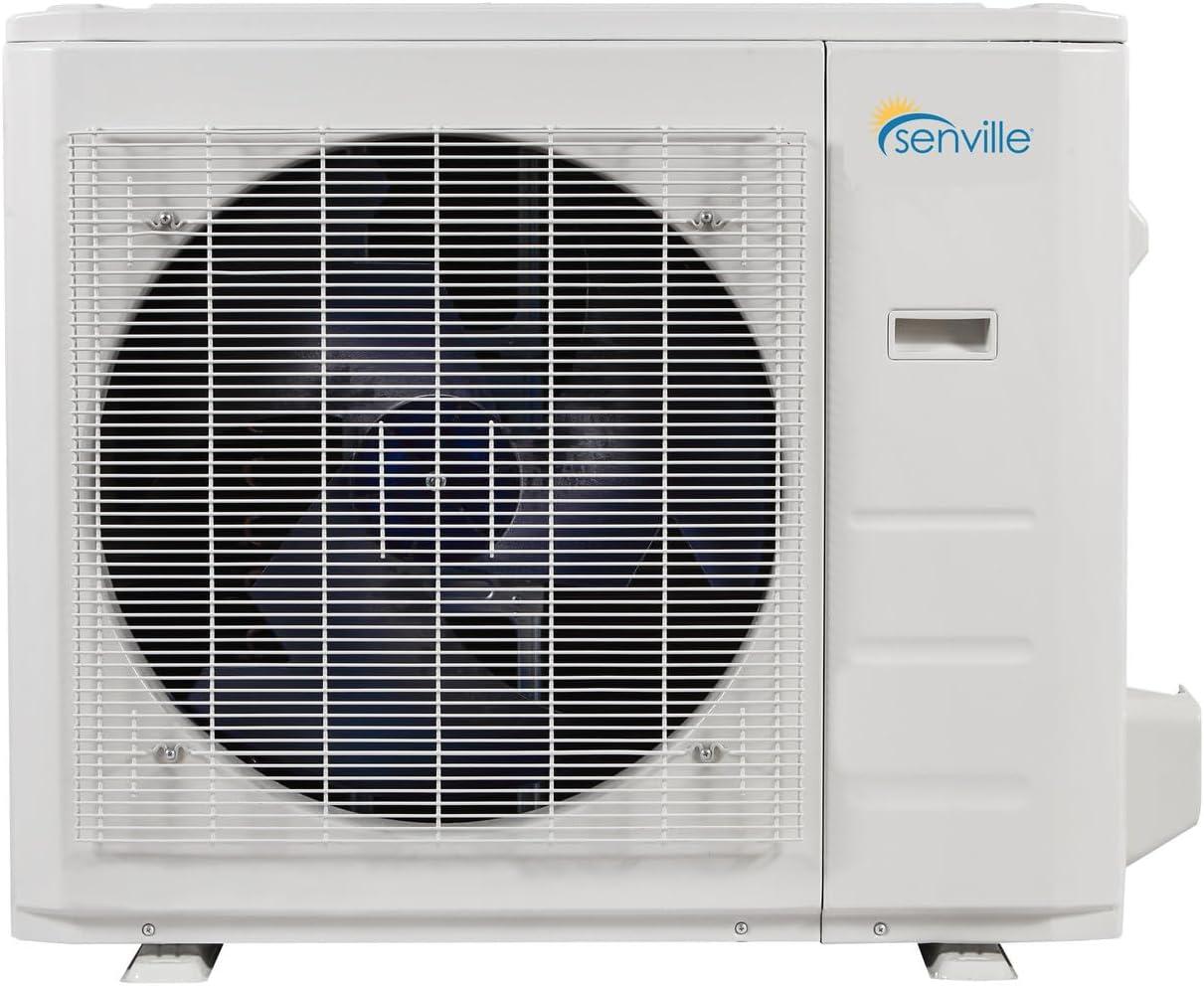 Senville 36000 BTU Dual Zone Mini Split Air Conditioner Heat Pump, SENA-36HF/D, Works with Alexa, White