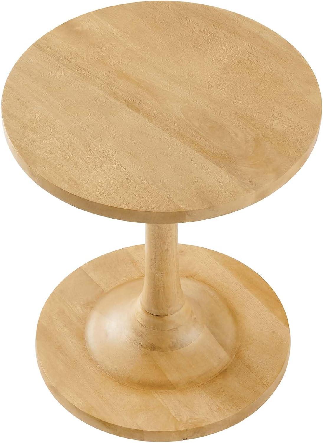 Modway Modway Lina Solid Wood Pedestal End Table
