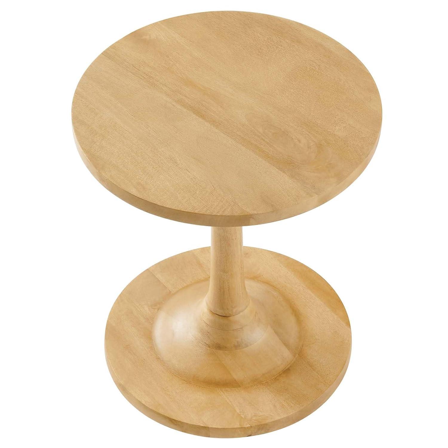Modway Modway Lina Solid Wood Pedestal End Table