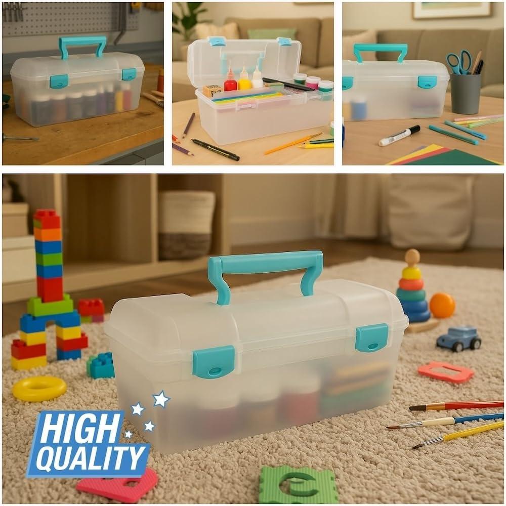 ArtBin Essentials Lift Out Tray Craft Storage Box with Handle, 13 inches, 1 Piece