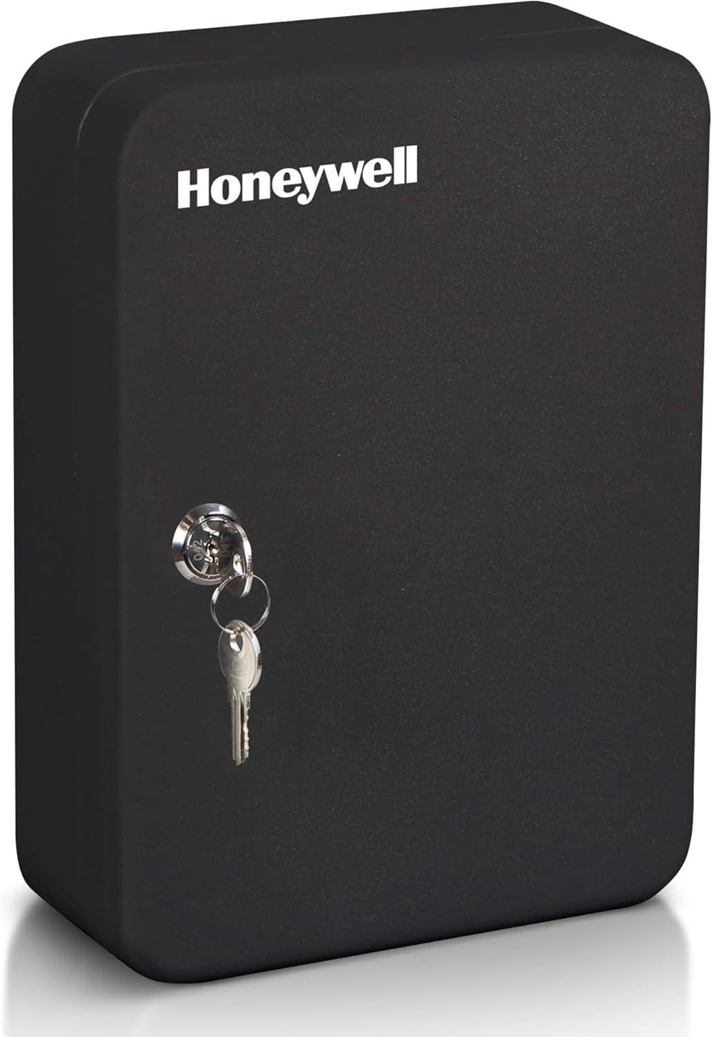 Honeywell 0.13 cu. ft. Steel 48-Key Security Box with Key Lock, 6106