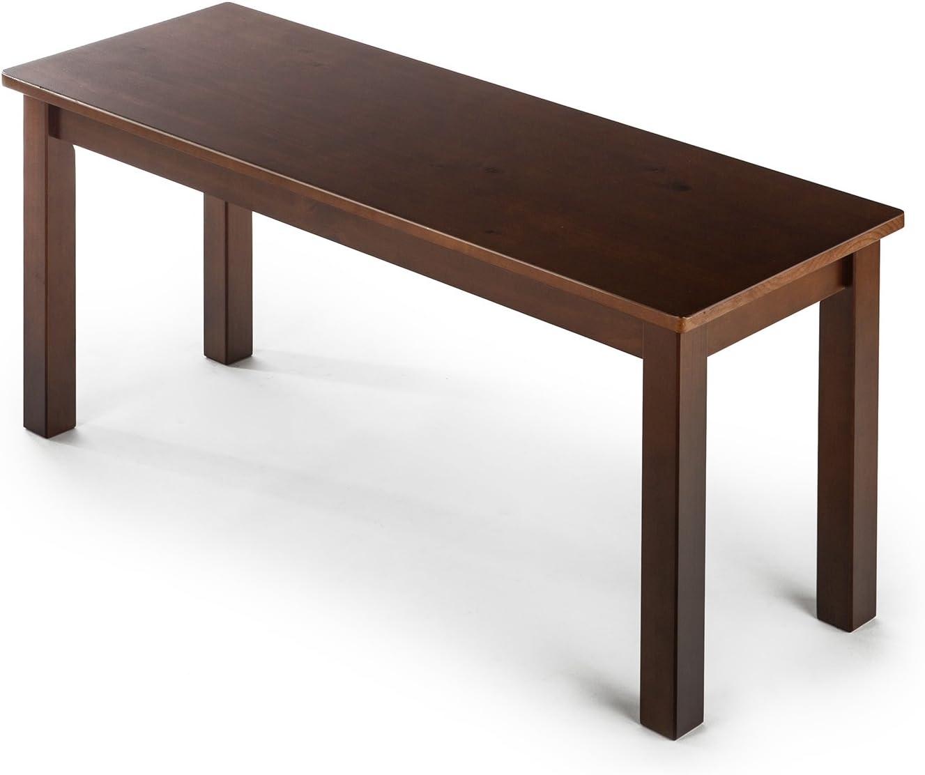 Zinus Juliet 40" x 18" Wood Bench, Espresso