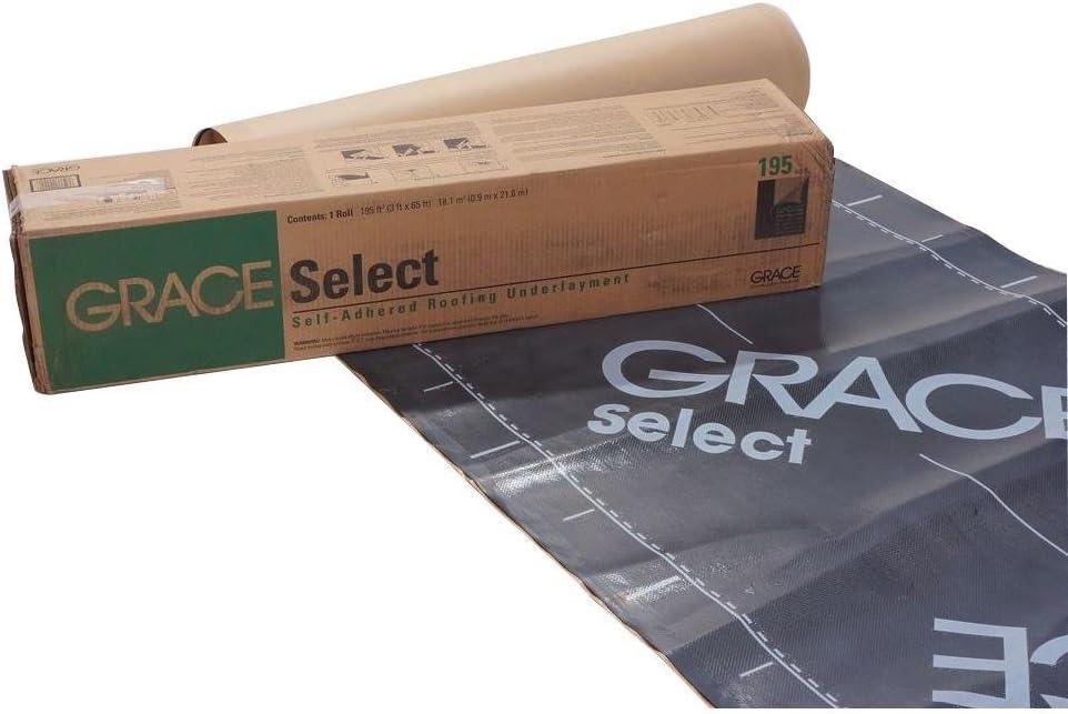 Grace Select 36 in x 195 sq ft Peel & Stick Roofing Underlayment