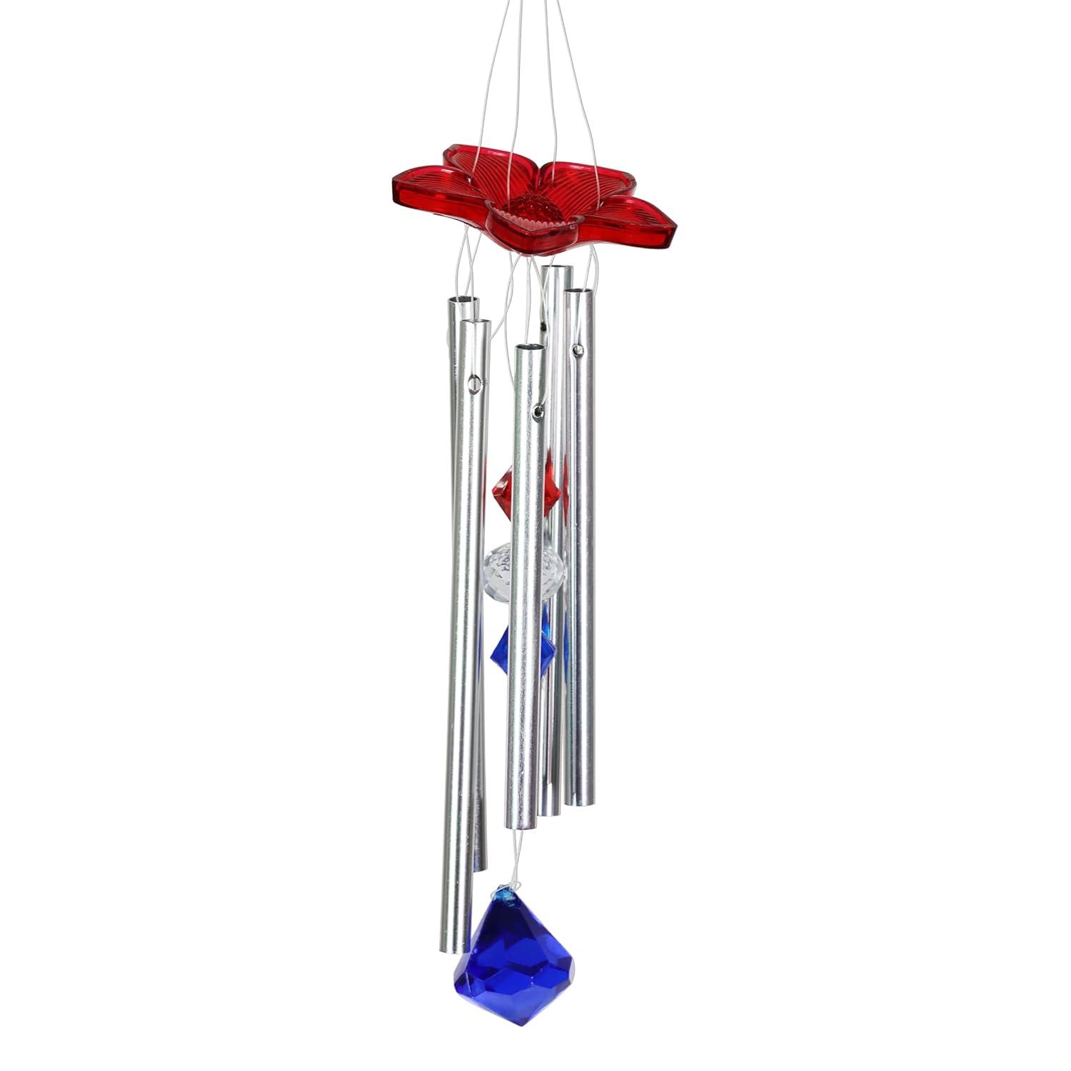 Exhart Exhart WindyWing Patriotic Eagle Wind Chime with American Flag Wings, 8 by 18 Inches