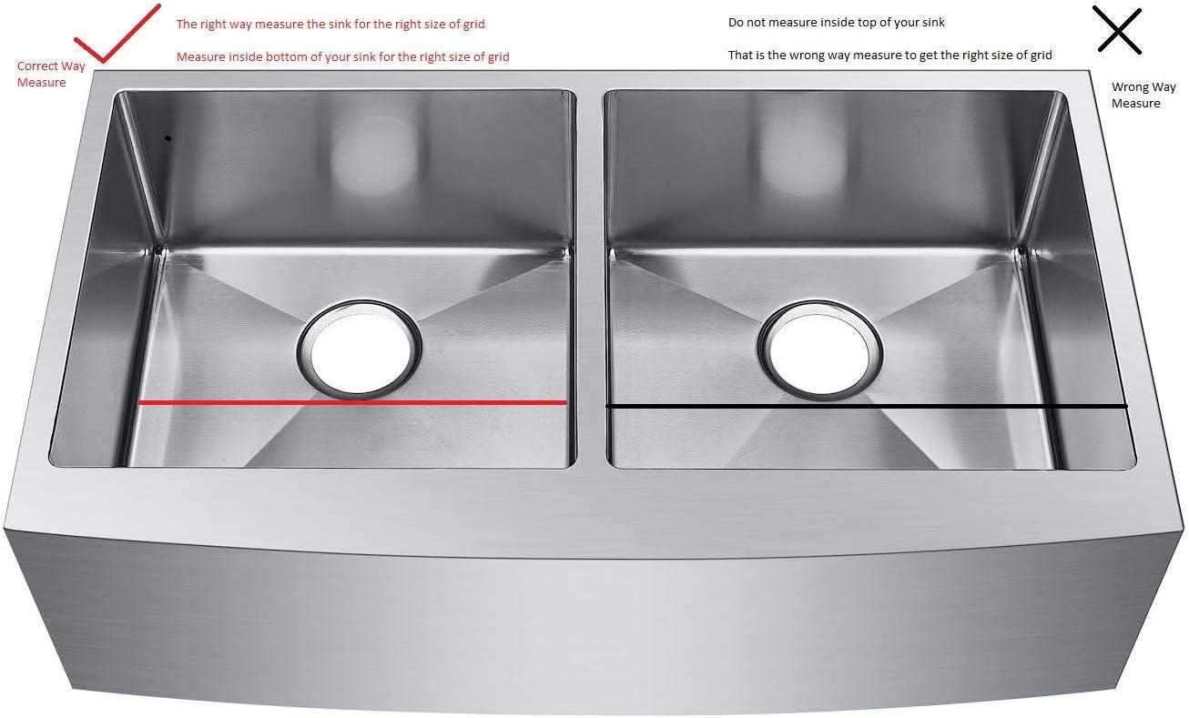 Starstar Stainless Steel Kitchen Sink Bottom Grid with Protective Bumpers