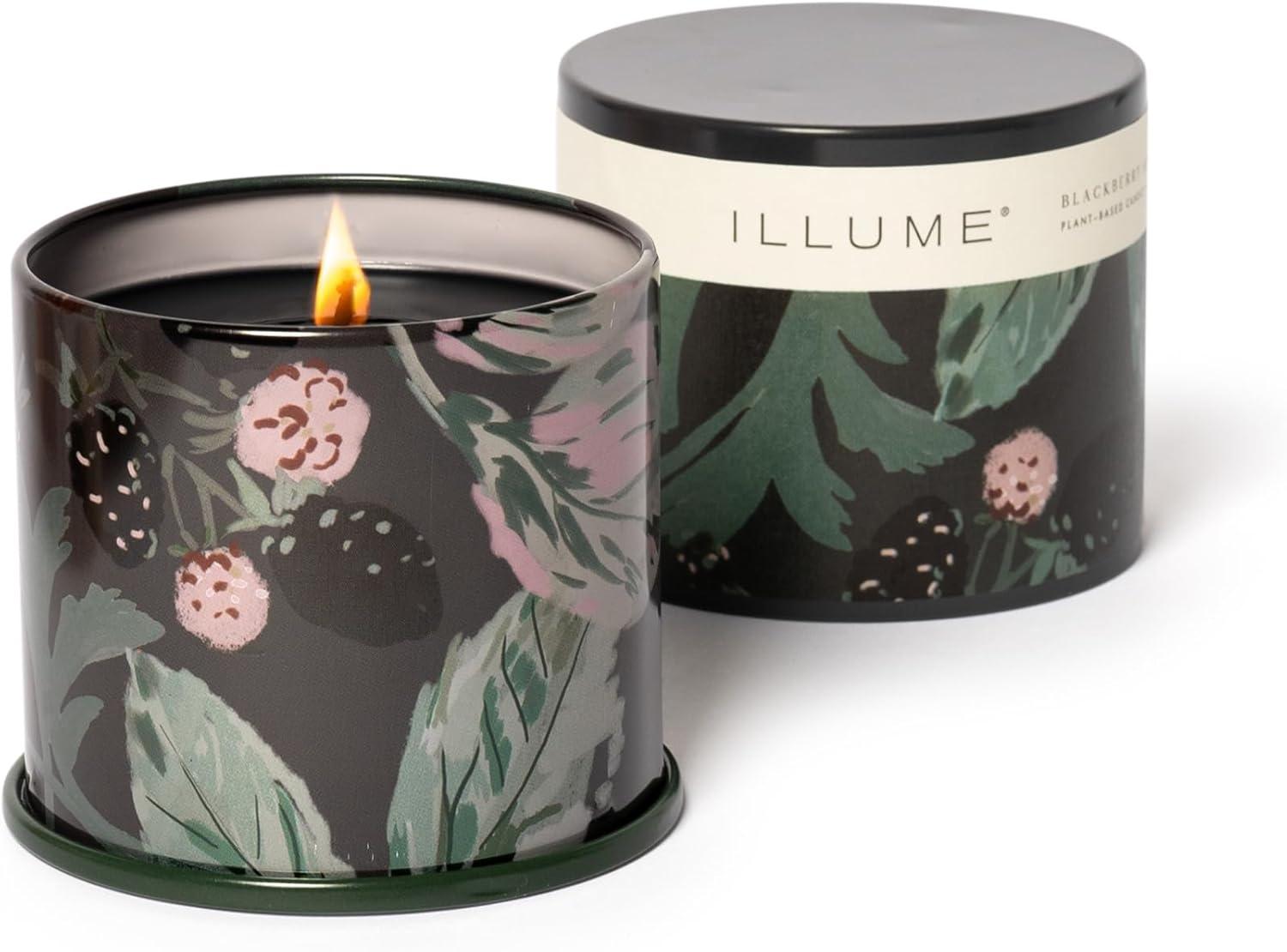 ILLUME Beautifully Done Essentials Blackberry Absinthe Statement Glass Scented Candle