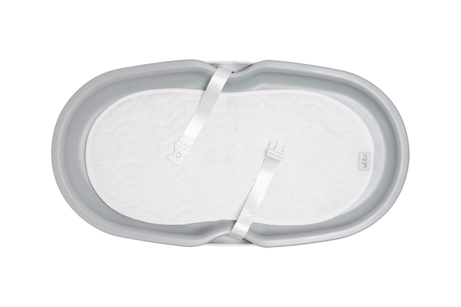 Ubbi Quilted Reusable Changing Pad Liner Covers - White