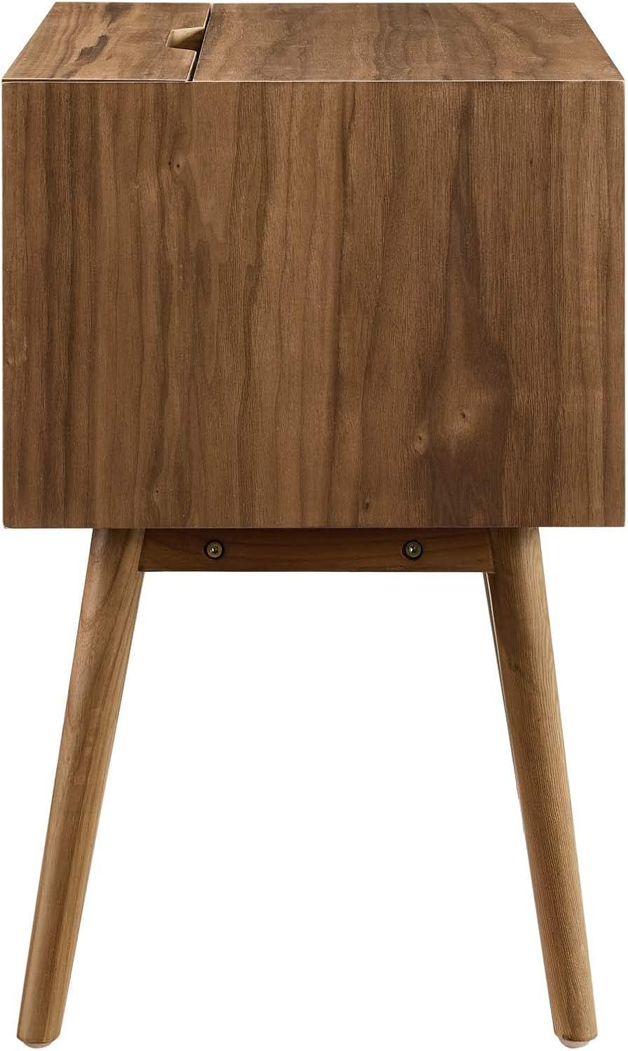 Ember Wood Mid-century Modern Nightstand