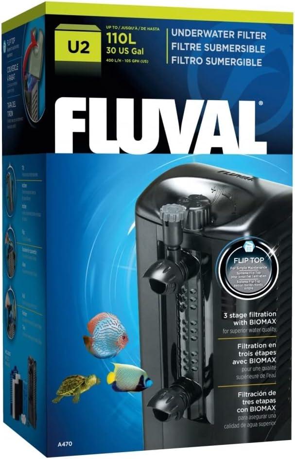 Fluval U2 Black Underwater Aquarium and Reptile Filter