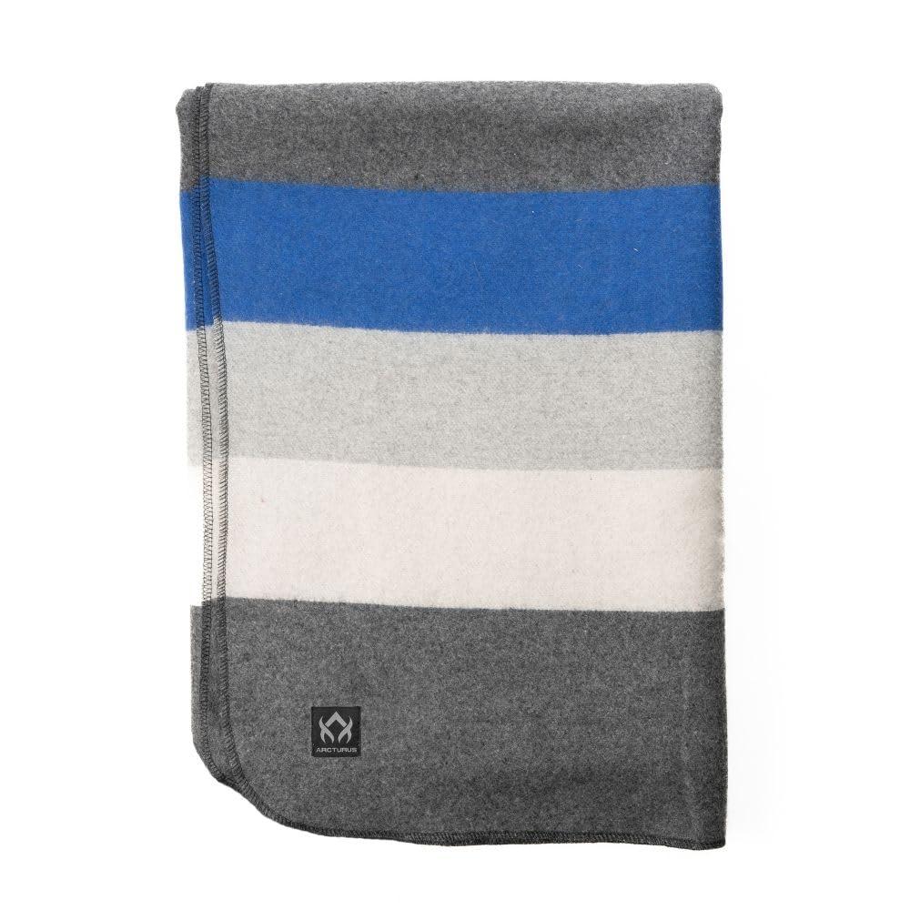 Arcturus Rainier Striped Wool Blanket (64" x 88"), 4.5 lbs