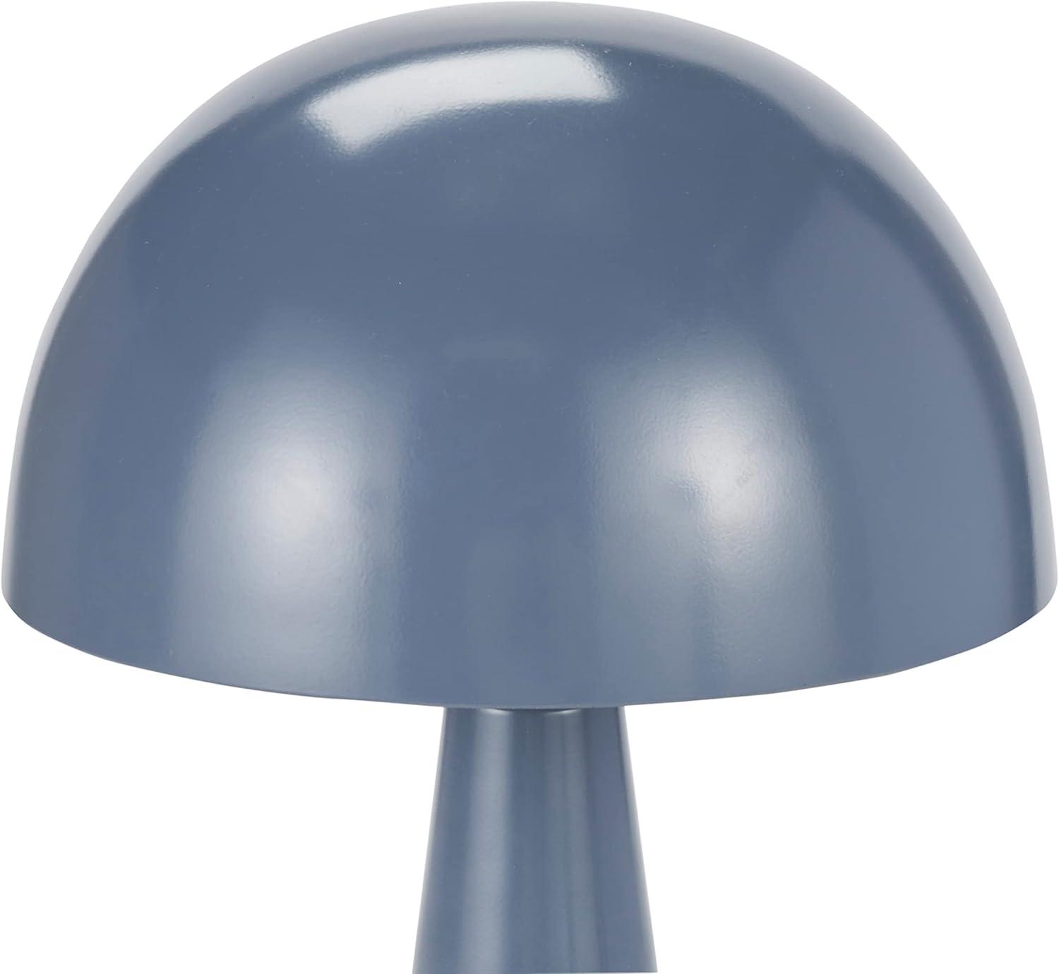 16" Mid-Century Modern Metal Mushroom Accent Table Lamp - Nourison