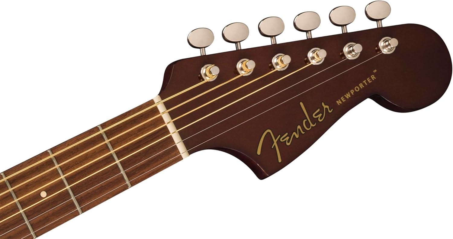 Fender Newporter Player Auditorium Size Acoustic Electric Guitar, Natural
