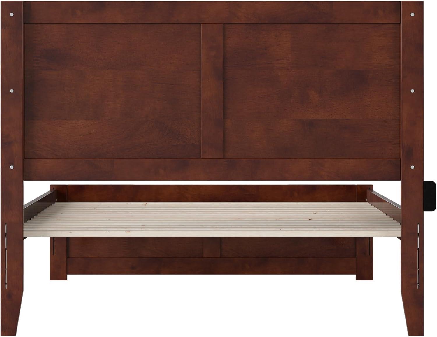 AFI Canyon Walnut Solid Wood Platform Bed with Matching Footboard, King