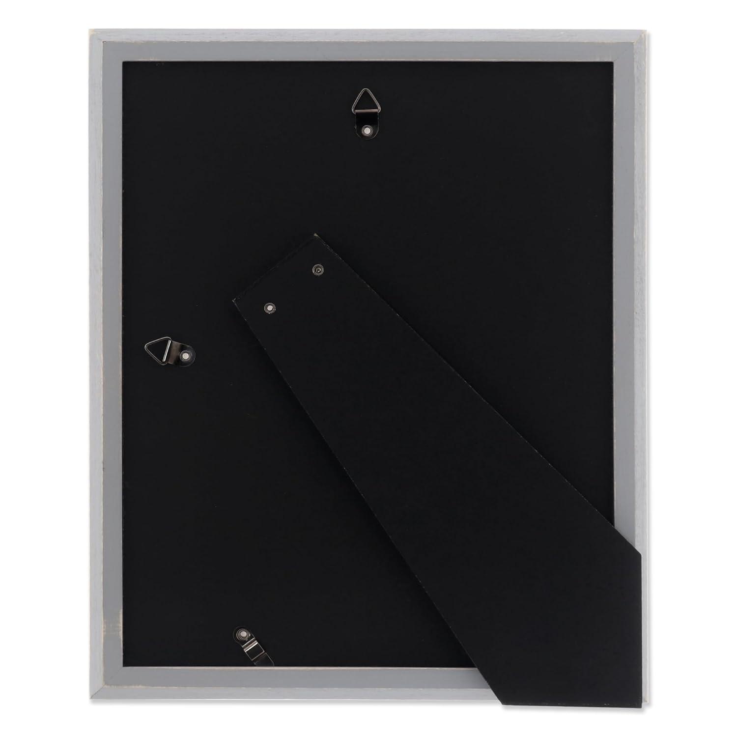 Lawrence Frames 8x10 Charlotte Weathered Gray Wood Picture Frame
