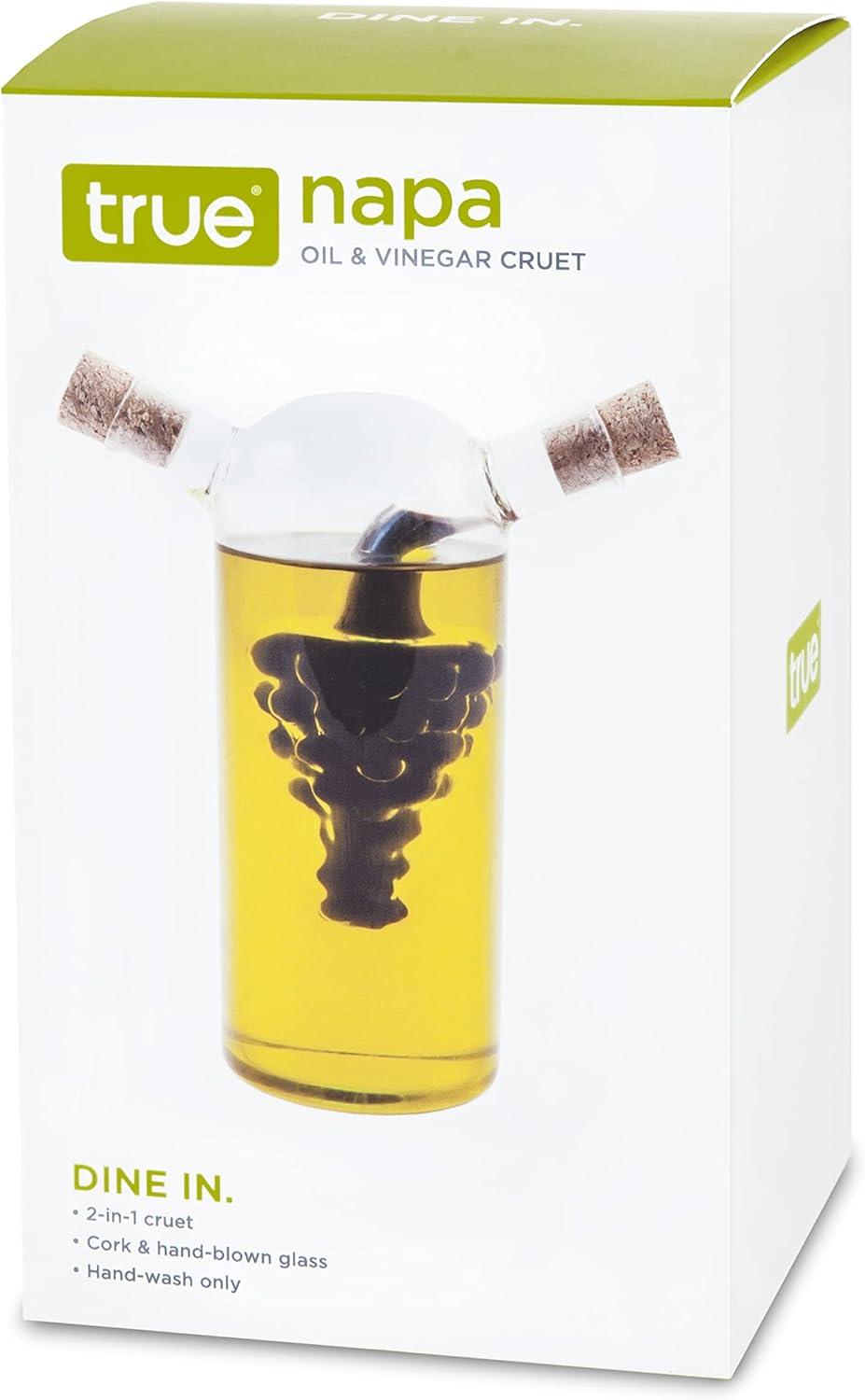 True Napa: Oil & Vinegar Cruet, Clear