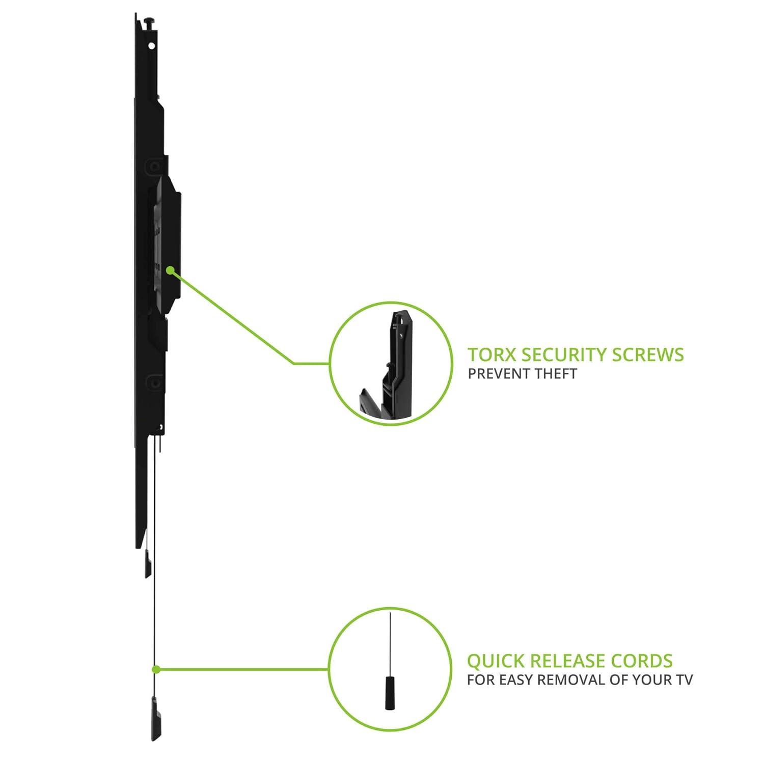 Kanto Black Fixed Wall Mount for Greater than 50" Screens Holds up to 150 lbs | Wayfair