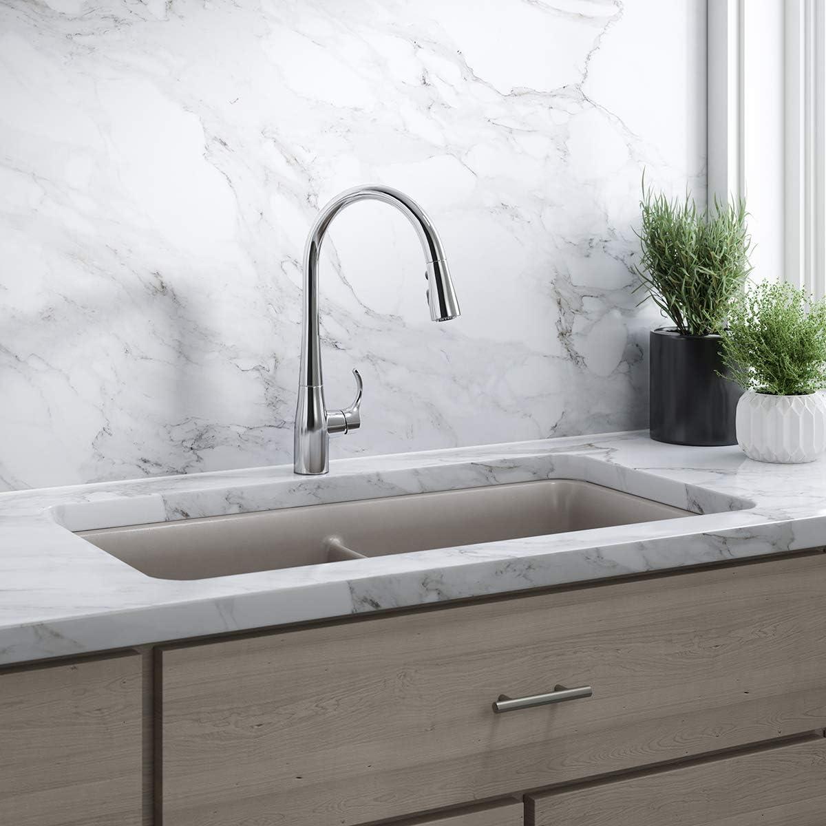 Cairn® 34" L x 18" W Under-Mount Double-Equal Kitchen Sink
