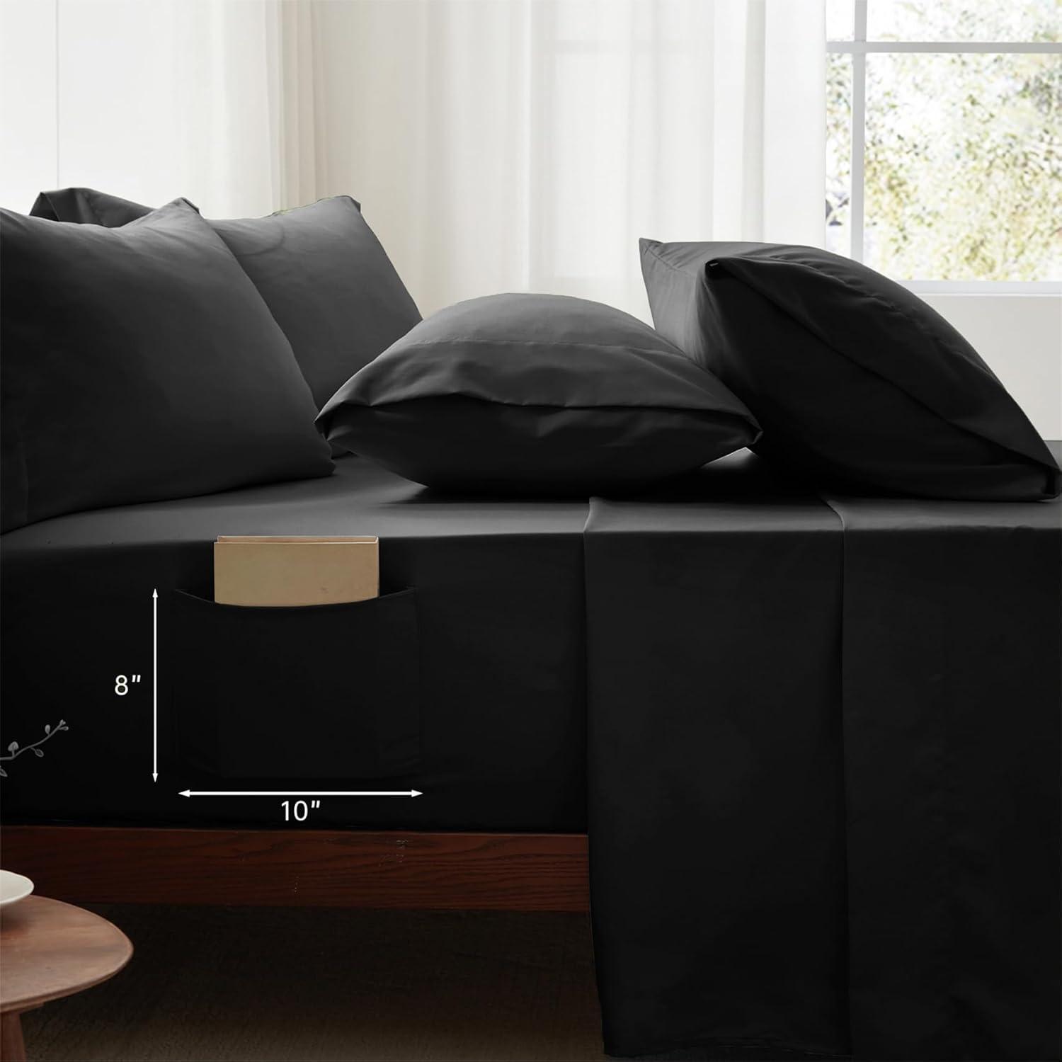 Sweet Home Collection All Season Bed-in-A-Bag 5pc/7pc Solid Color Comforter & Sheet Set Ultra Soft Bedding by Sweet Home Collection