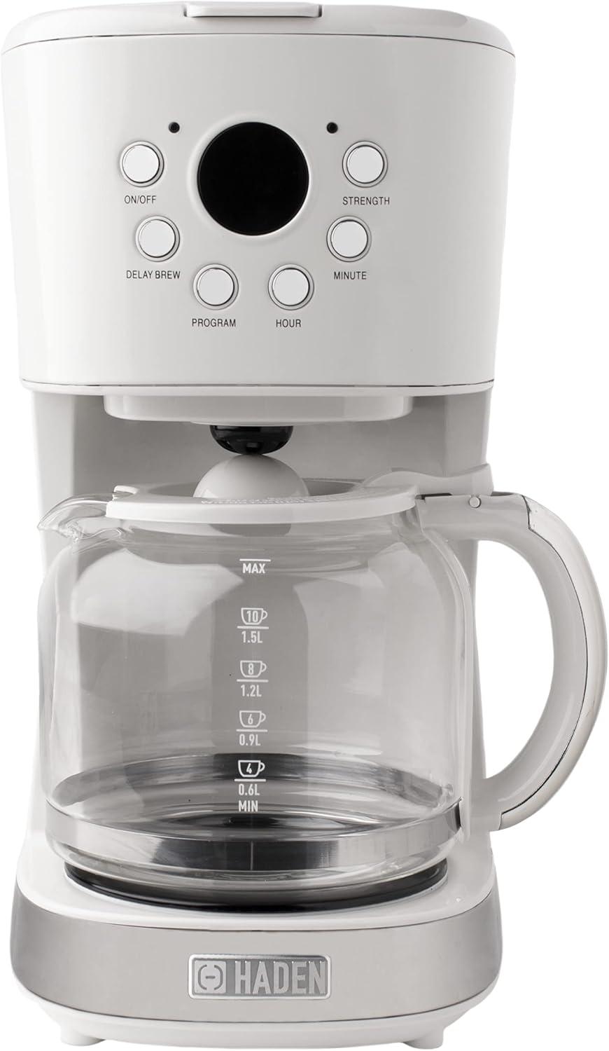 HADEN Ivory Programmable Drip Coffee Maker