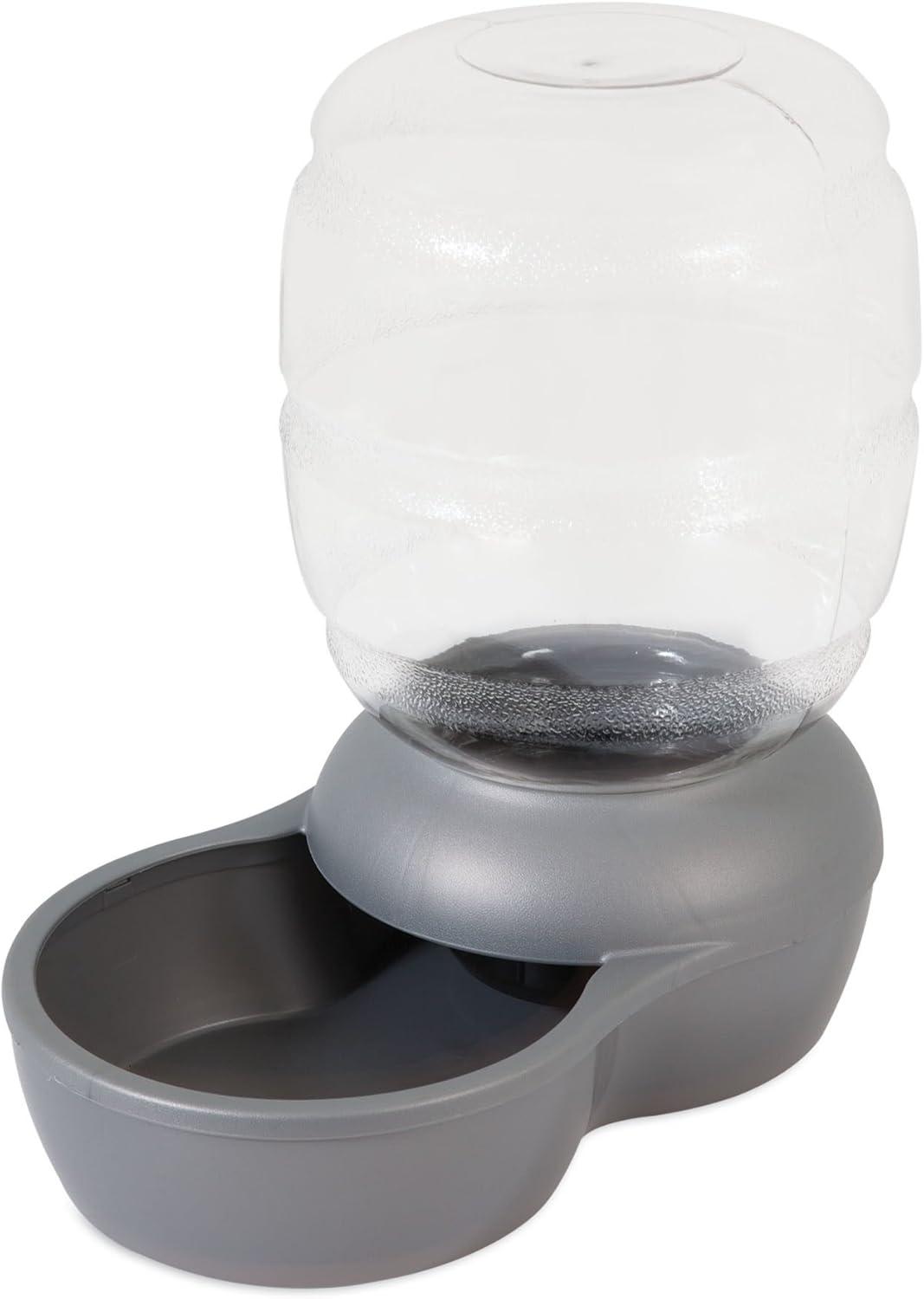 Small Pearl Silver Gray Automatic Pet Waterer