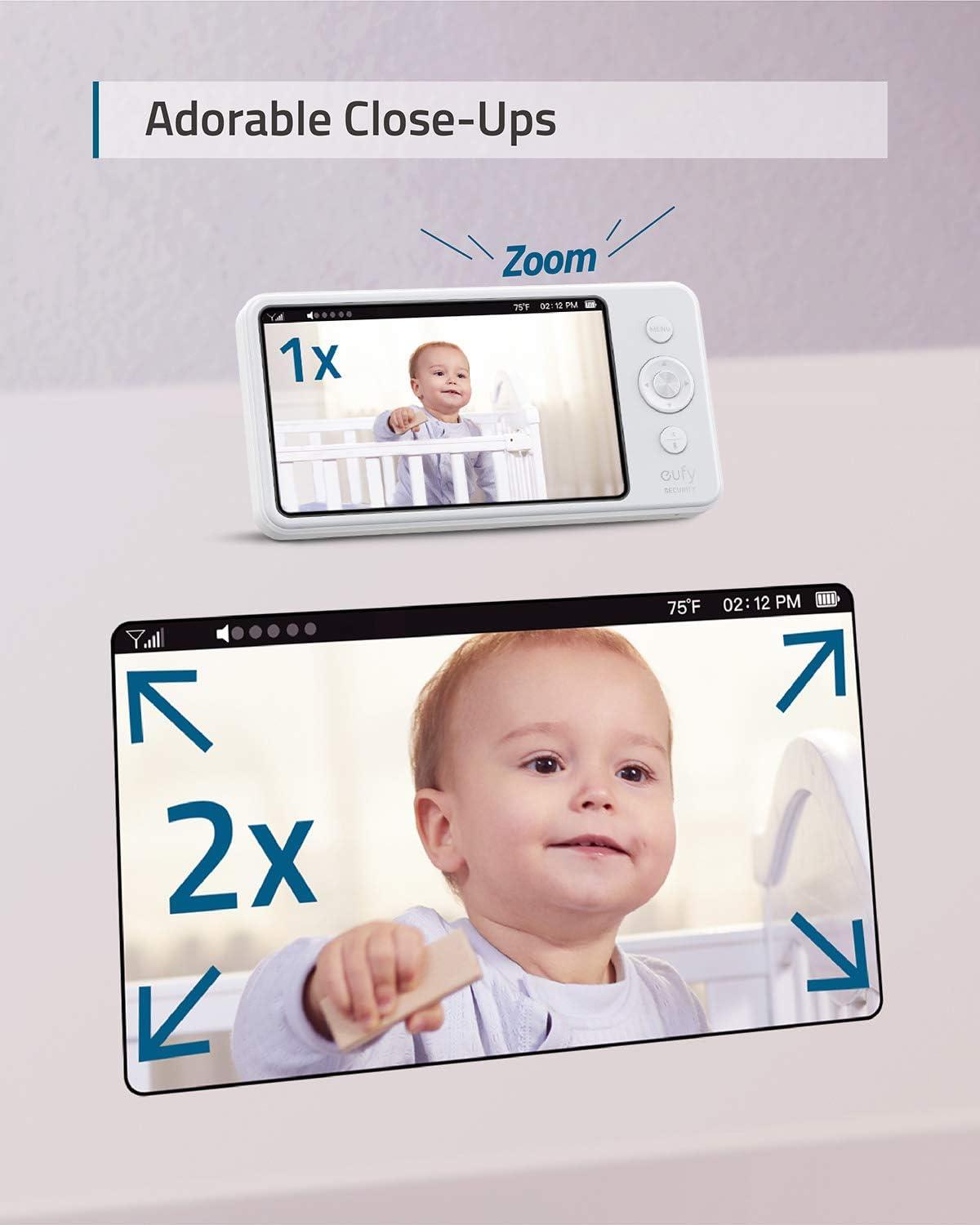 eufy Spaceview Pro Baby Monitor and Camera, 5-inch and 720p LCD Display, E83121D1